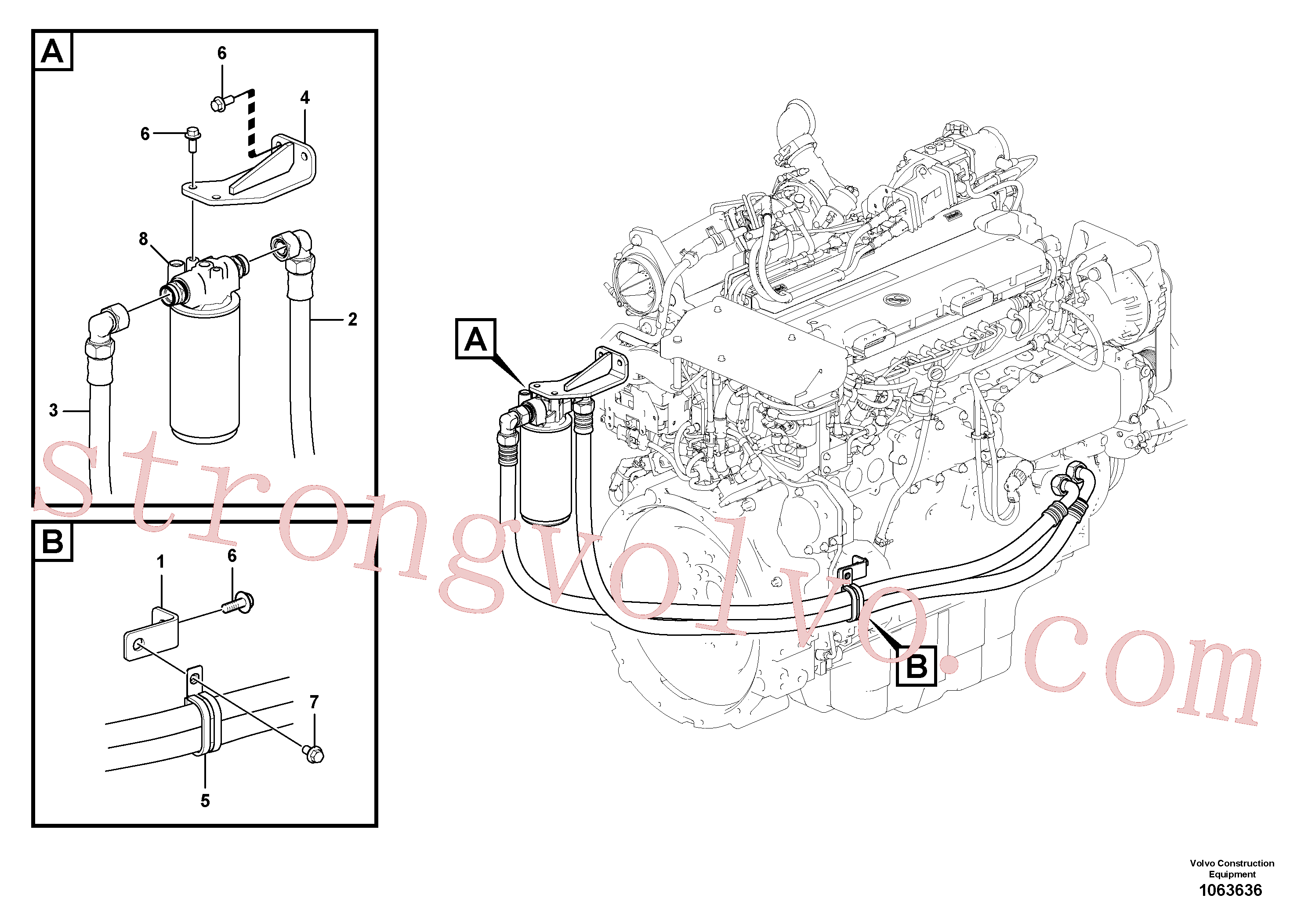 VOE14507451 Volvo Filtro de óleo com acessórios(1063636 Montagem)