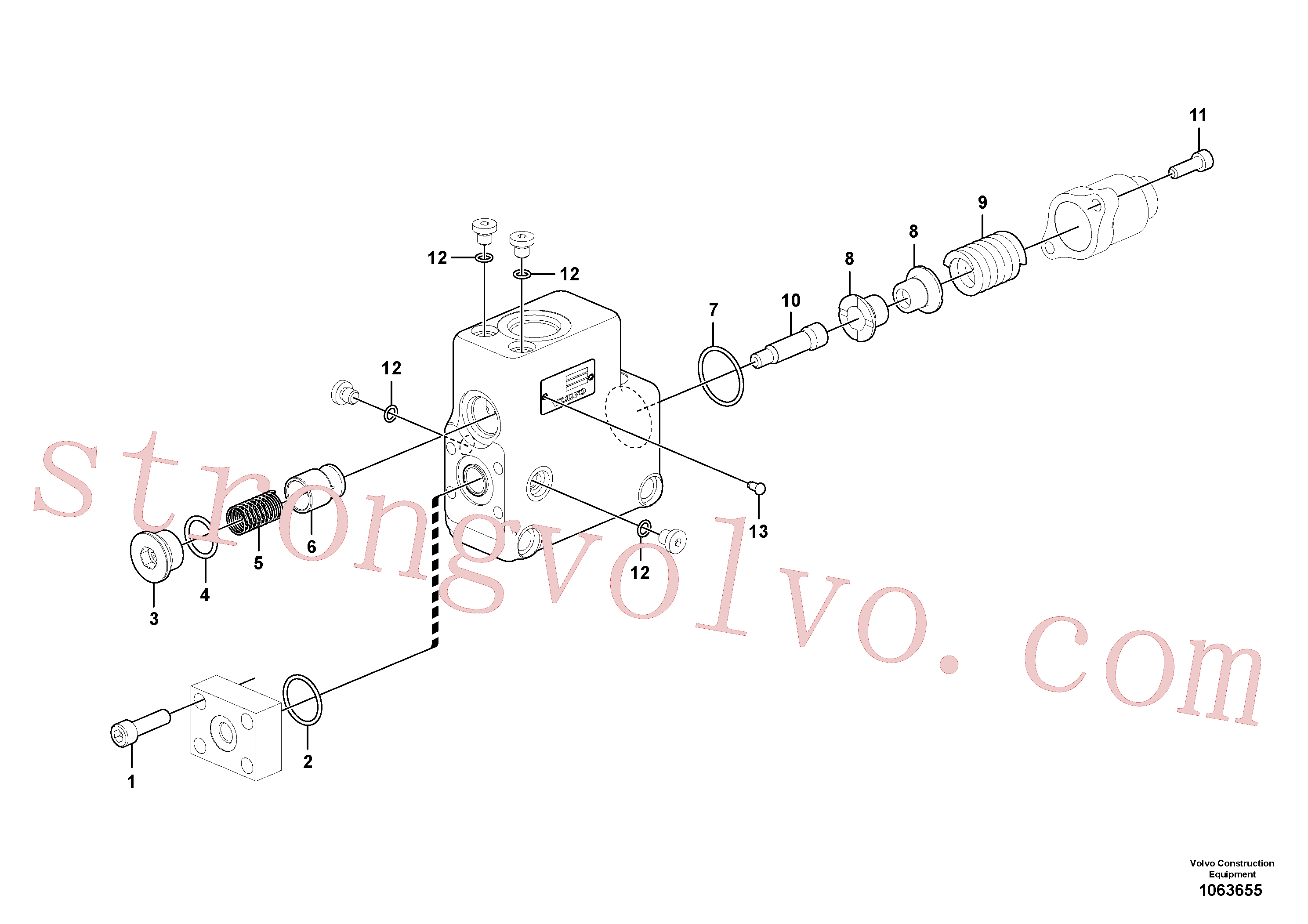 SA8230-11860 Volvo Válvula, posição de flutuação(1063655 Montagem)