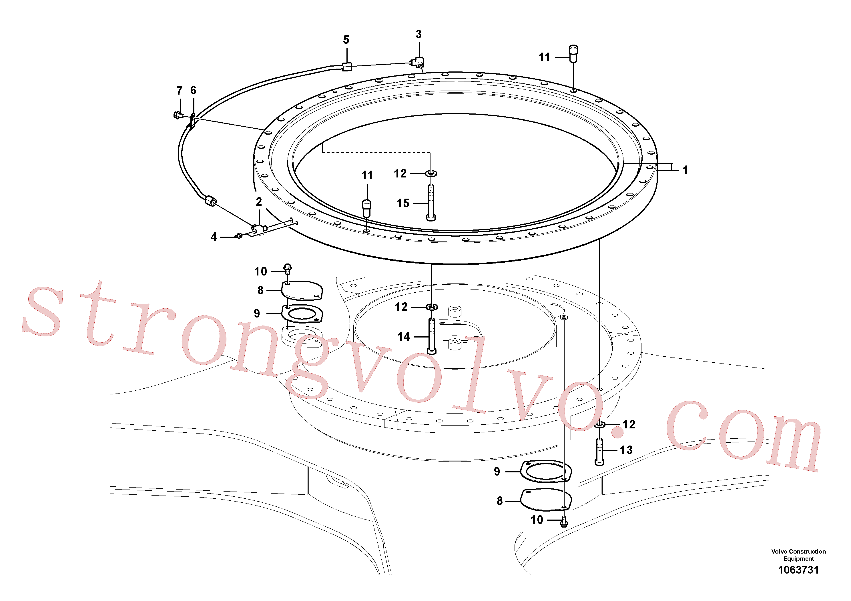 VOE14577176 Volvo Sistema de articulação(1063731 Montagem)