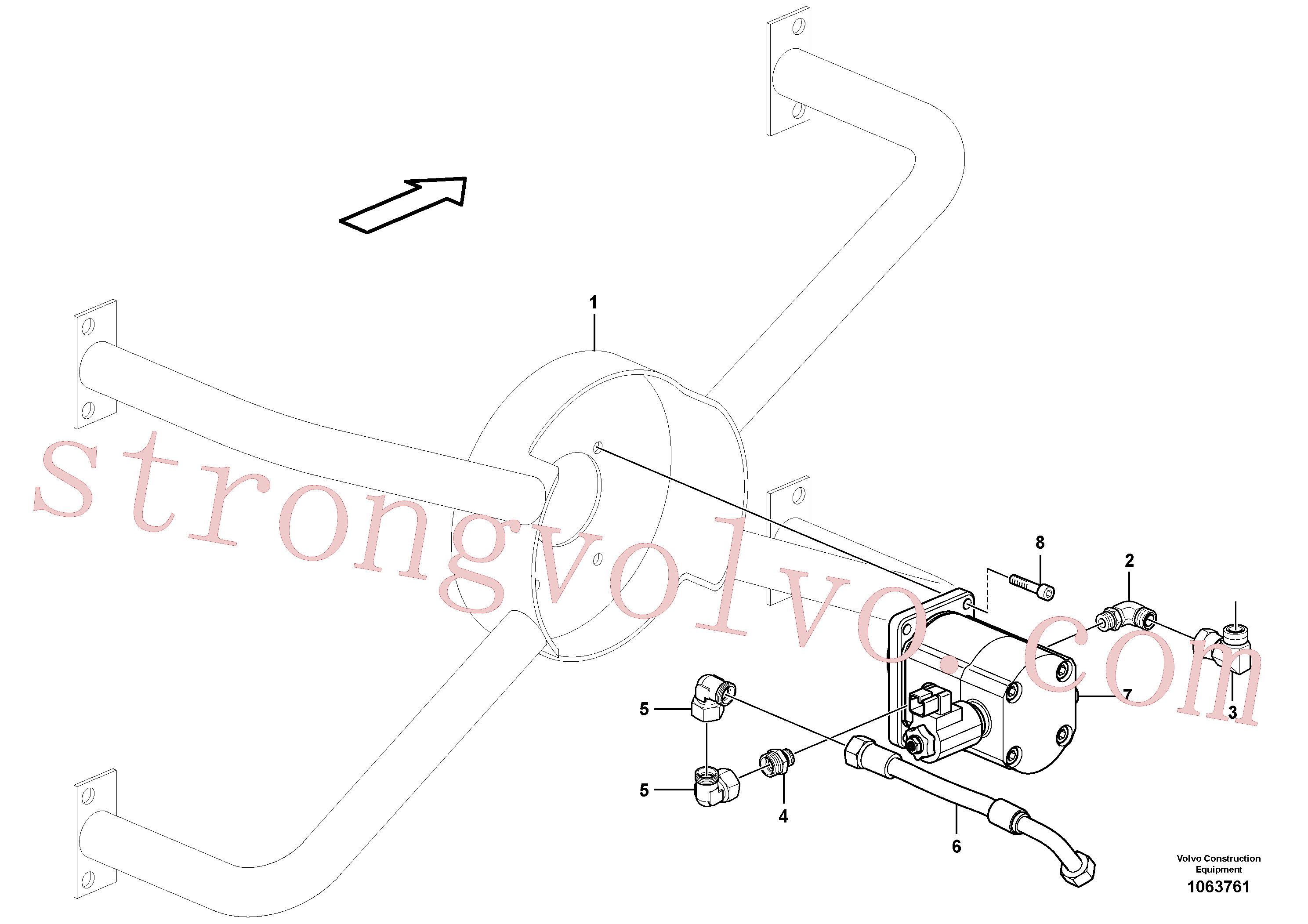 VOE984066 Volvo Accionamento de ventilador(1063761 Montagem)