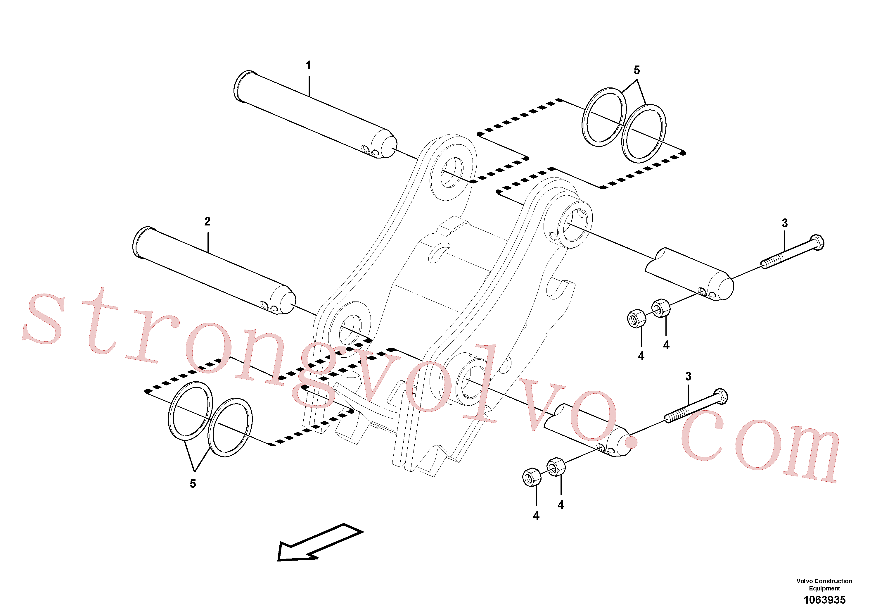 Atacado VOE992062 Parafuso sextavado Volvo escavadeira