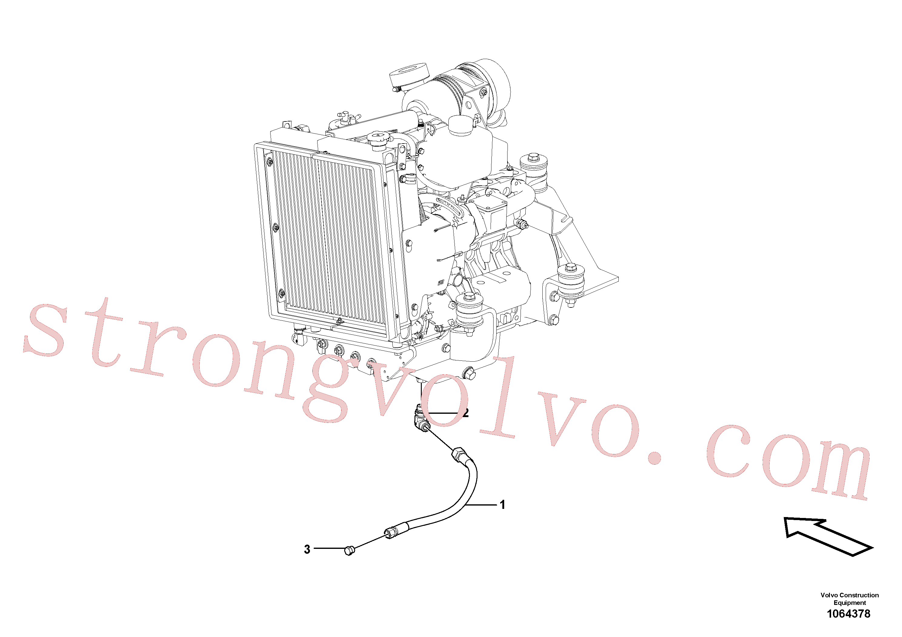 VOE11803677 Volvo Drenagem do cárter de óleo inferior(1064378 Montagem)