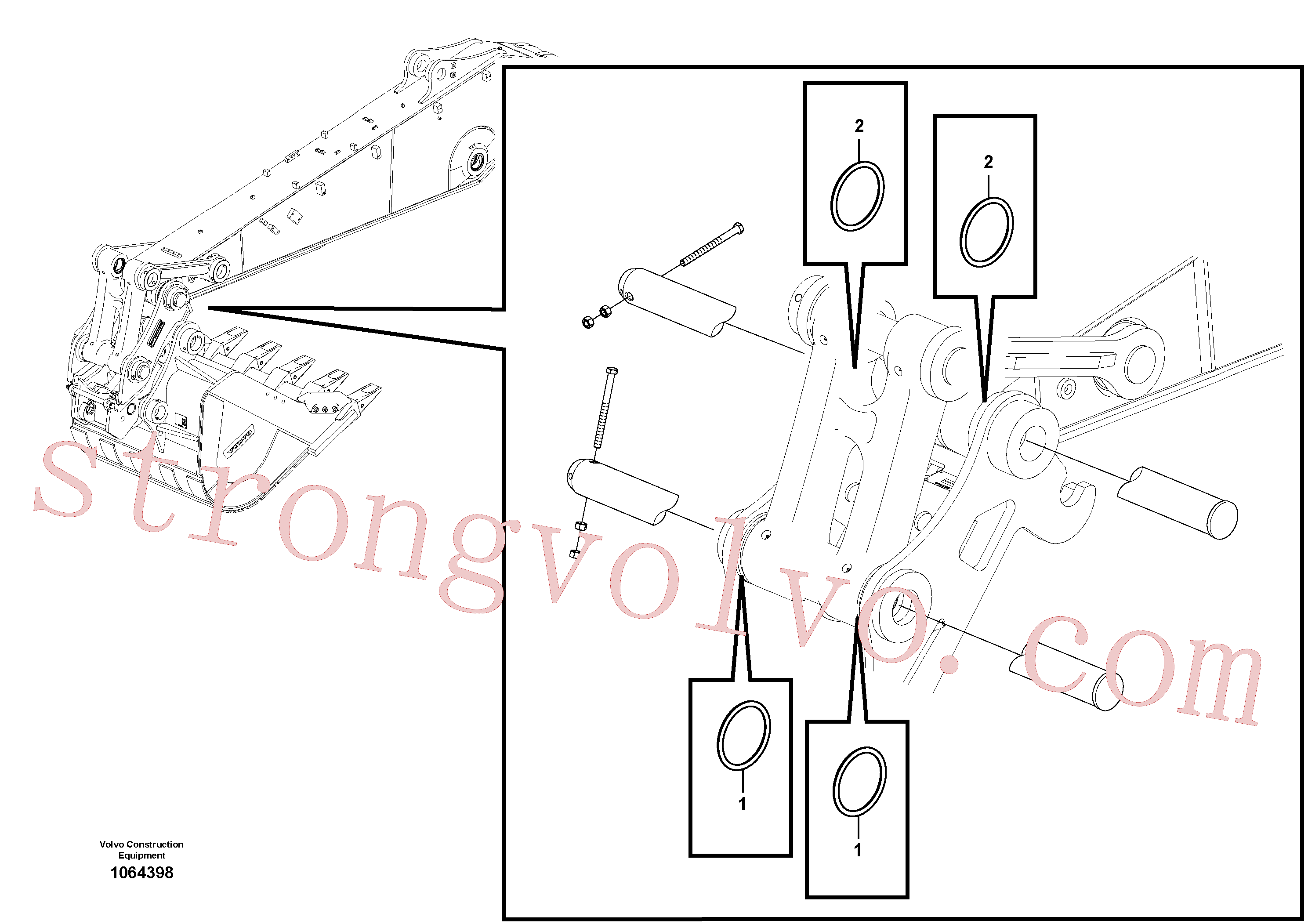 Volvo Montagem VOE14880694 Anel Acessórios