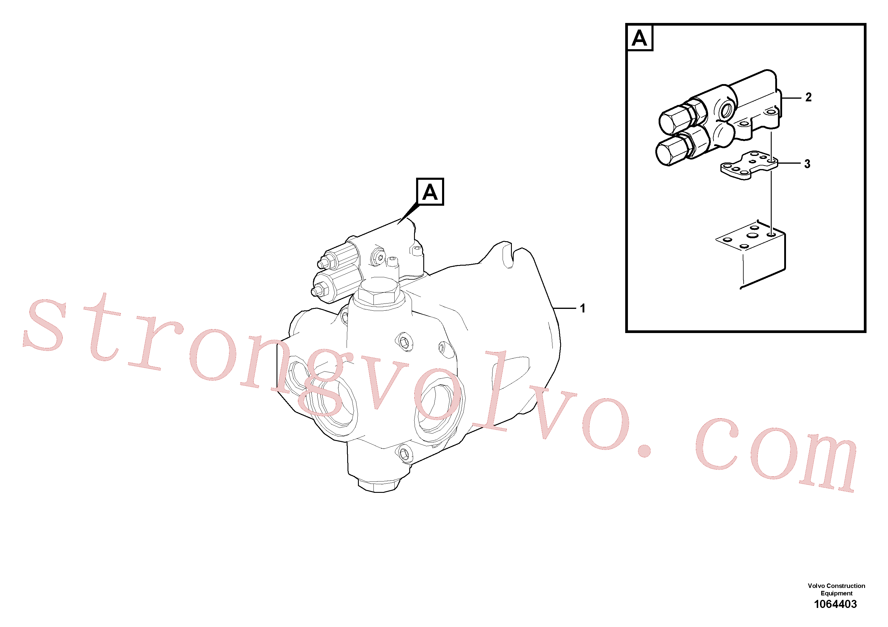 VOE15011528 Volvo Bomba hidráulica(1064403 Montagem)
