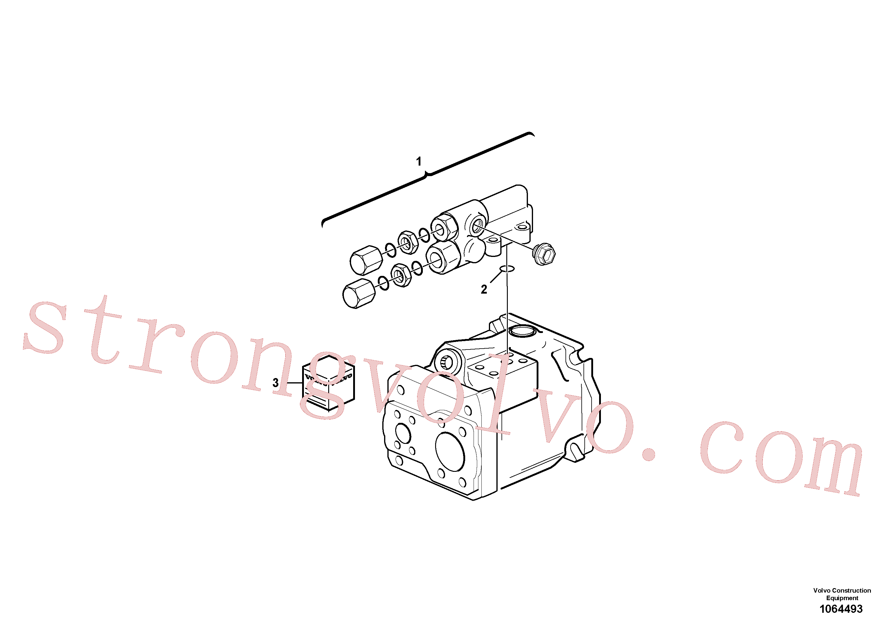 Volvo VOE11172711 Bomba hidráulica Volvo Acessórios para escavadeira