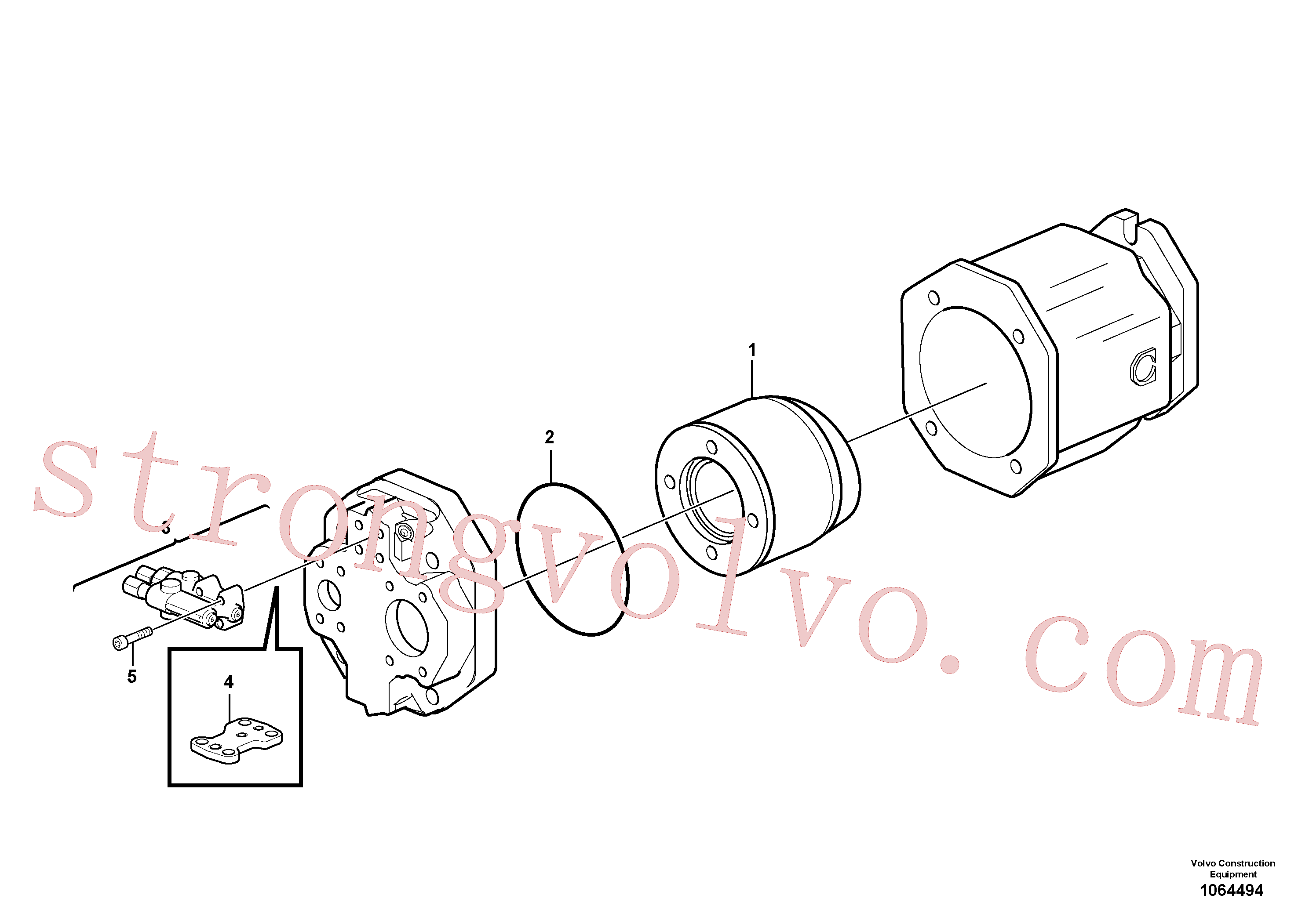 Volvo Acessórios para escavadeira VOE11715266 Junta Acessórios