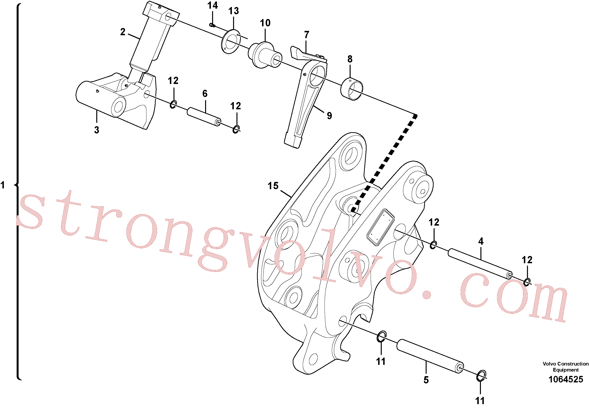 VOE14547876 Elemento Inscreva-se para Volvo Acessórios para escavadeira
