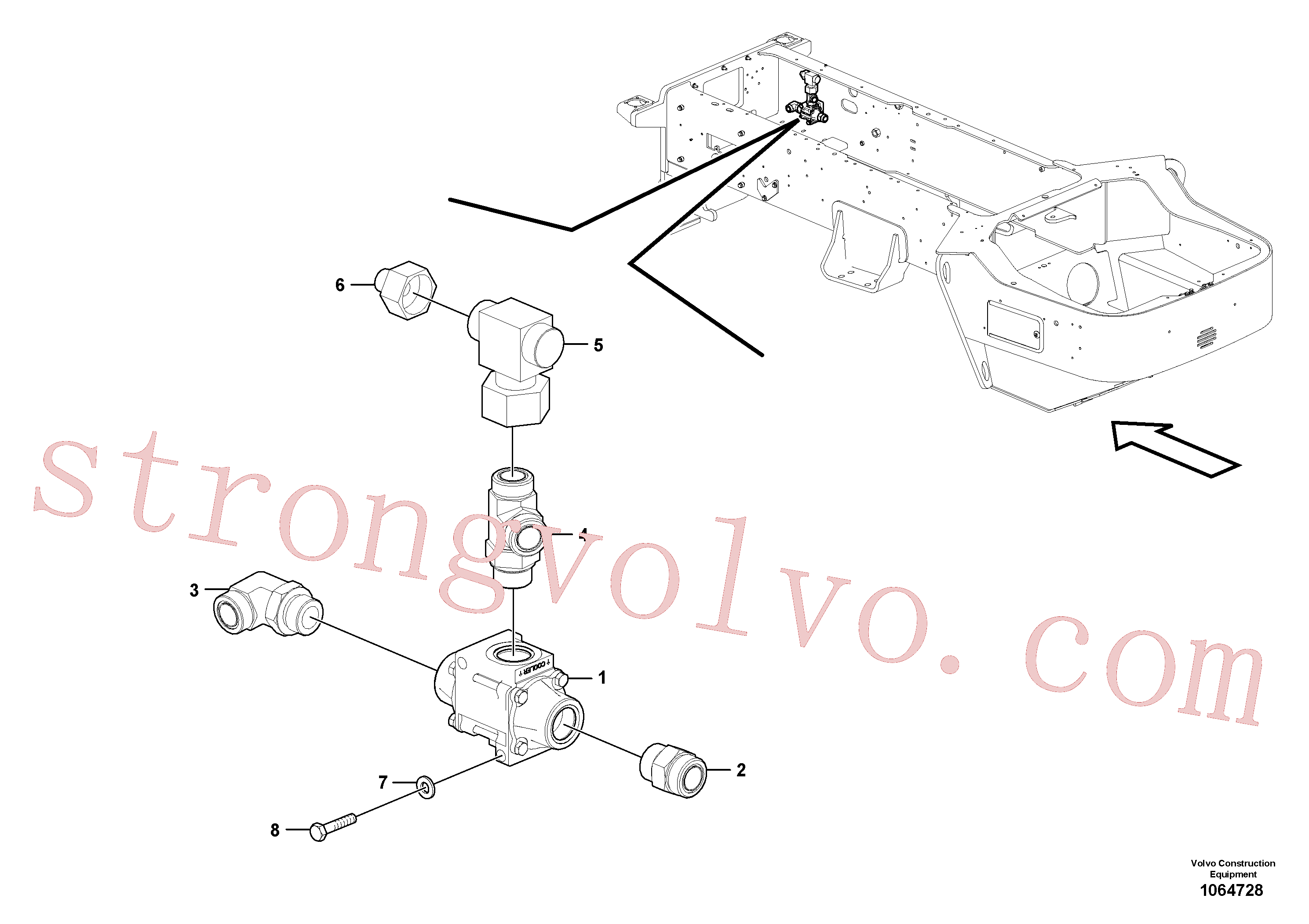 Volvo Montagem VOE935325 Niple-t Acessórios