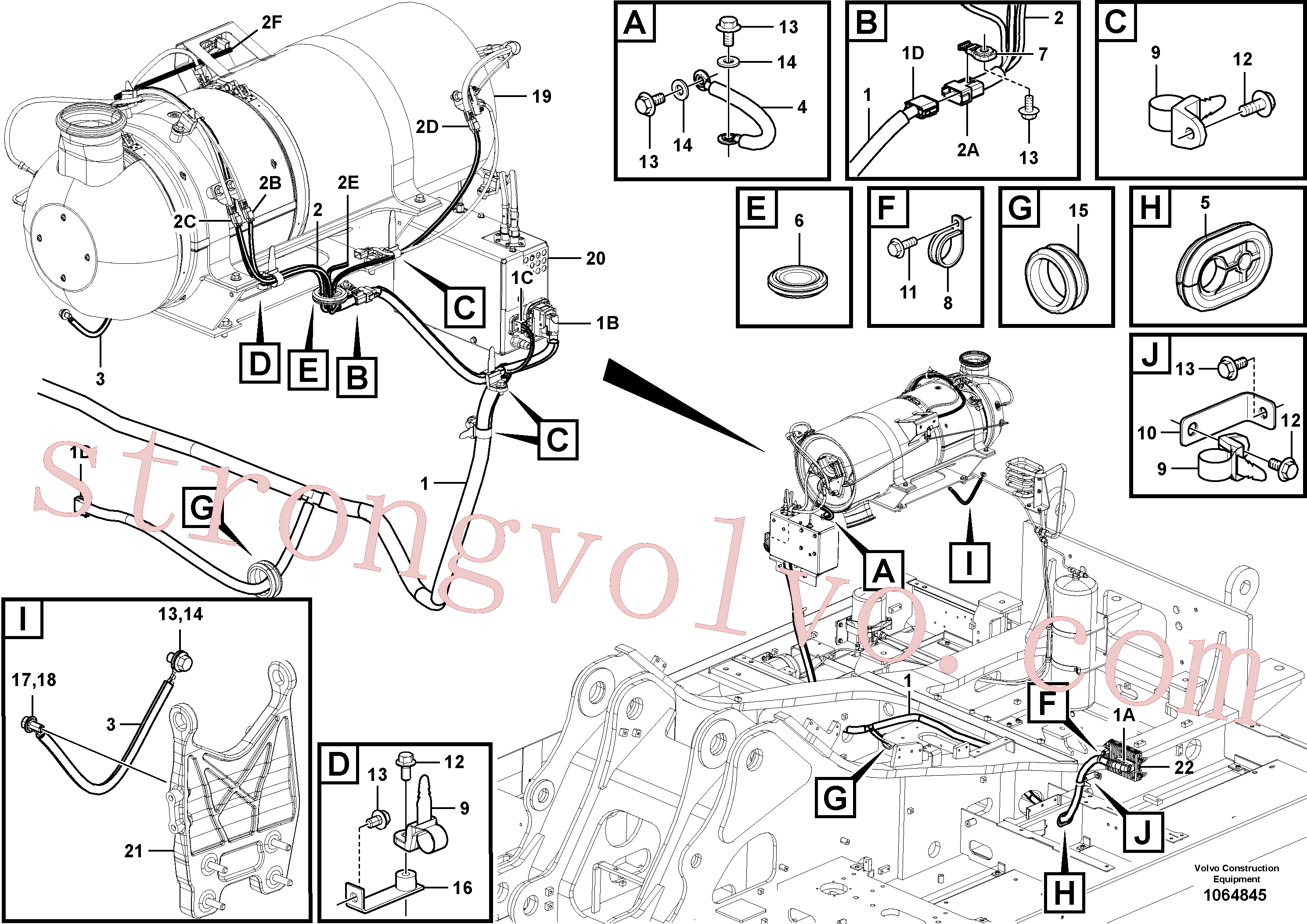 VOE976945 Volvo Cablagem(1064845 Montagem)