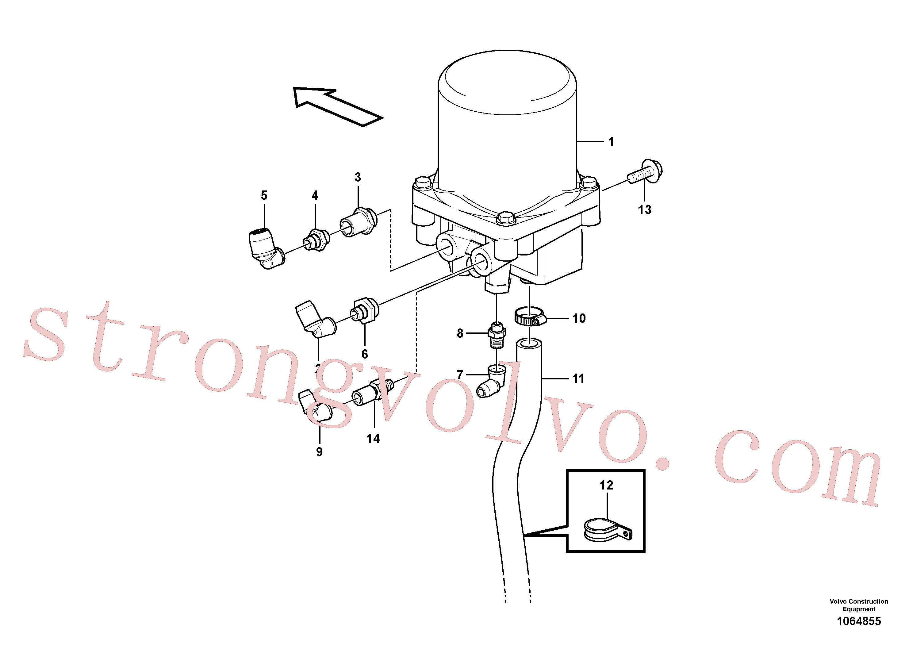 VOE11196164 Volvo Secador do receptor(1064855 Montagem)