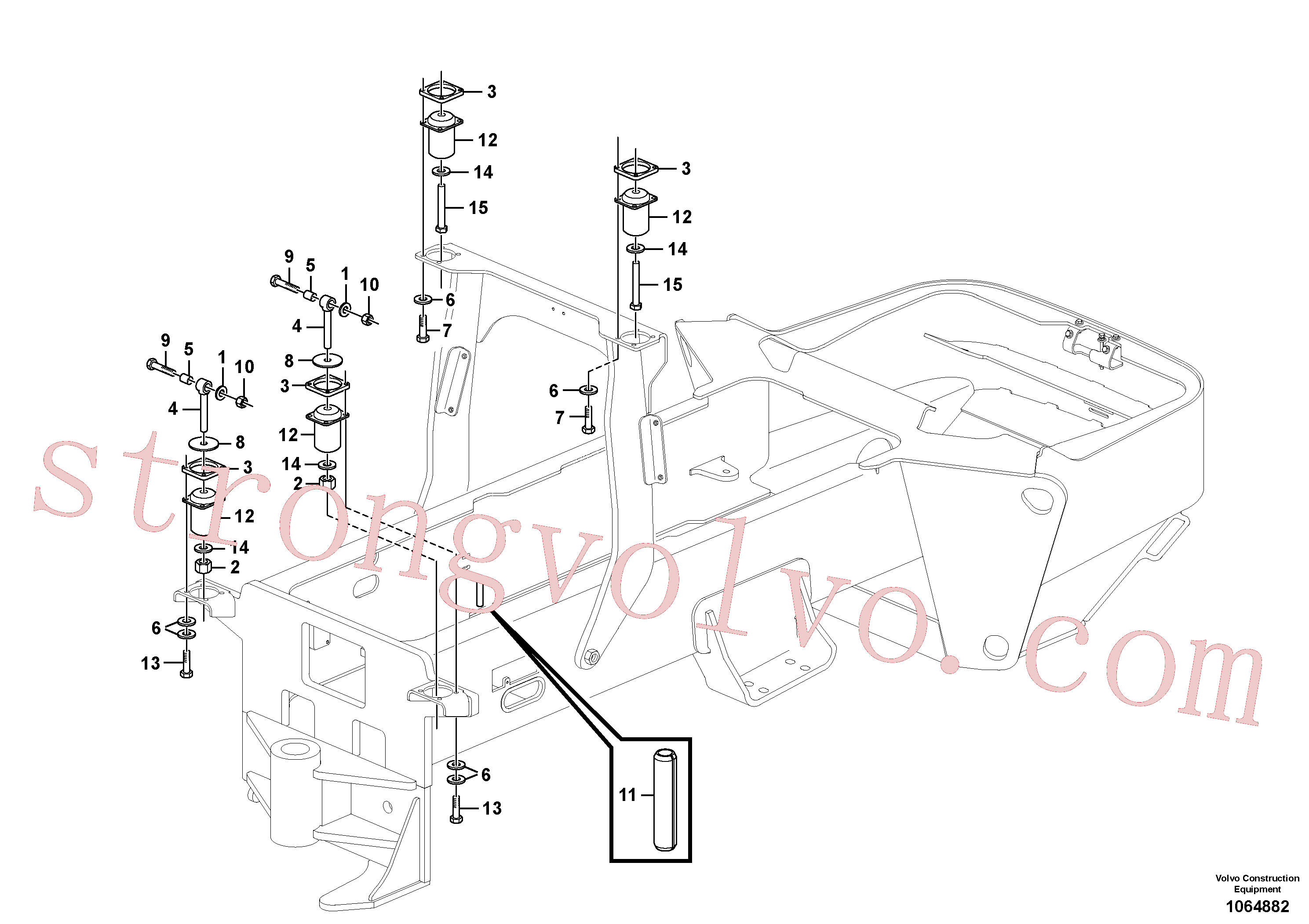 RM96701677 Volvo Instalação da plataforma do operador(1064882 Montagem)