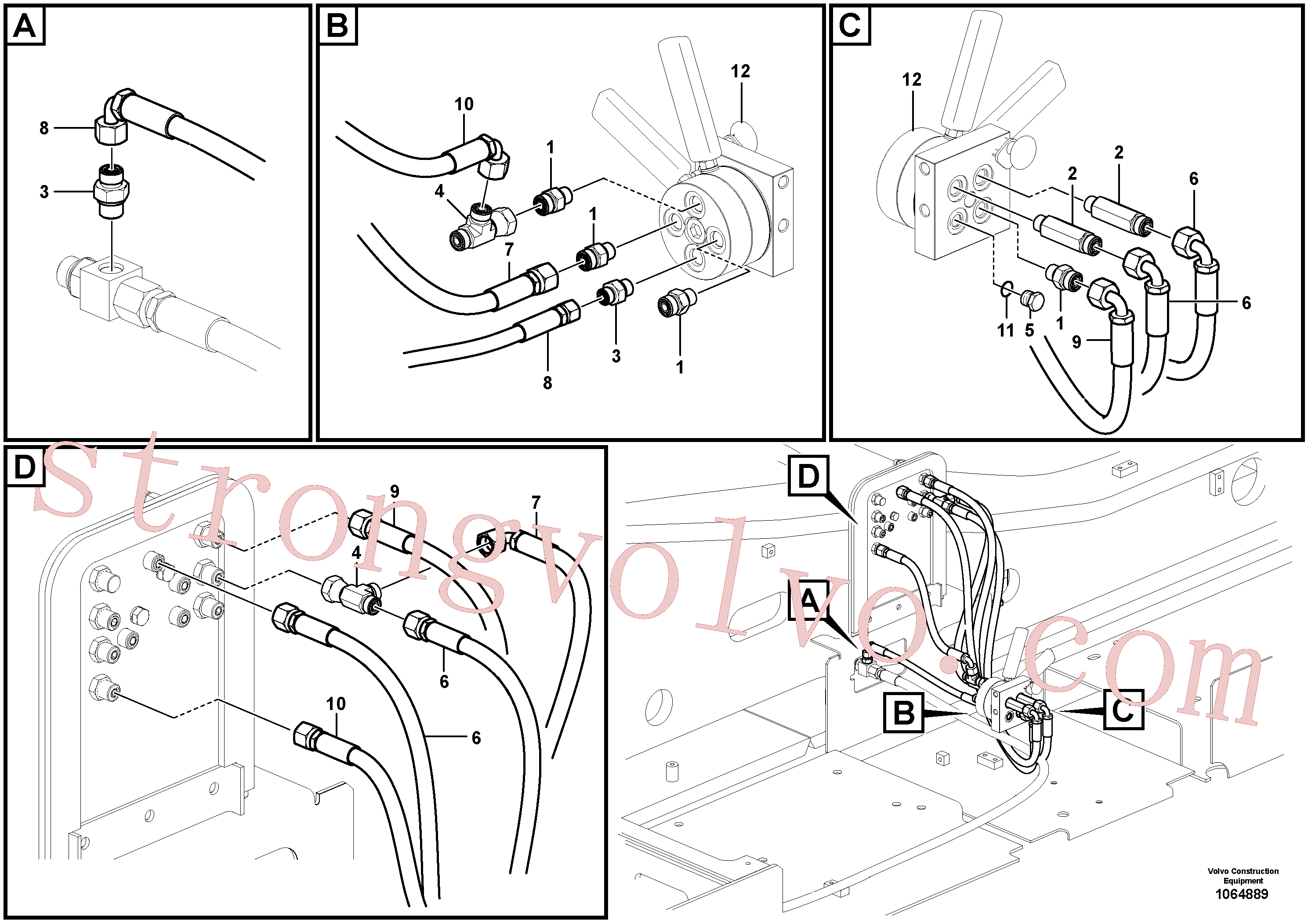 VOE13933858 Volvo Servo-sistema, válvula de comando à distância(1064889 Montagem)