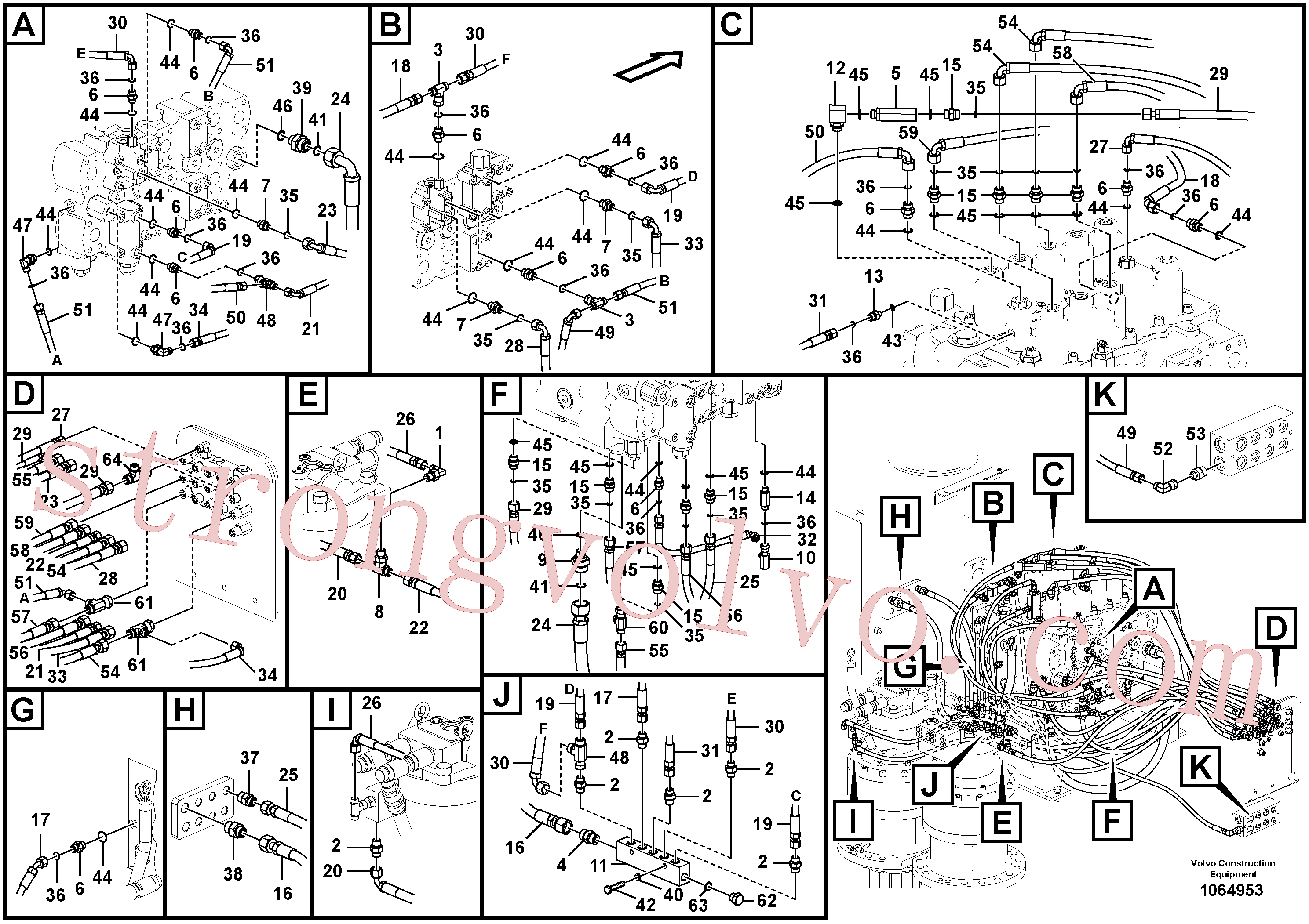 VOE14880066 Cotovelo Volvo escavadeira