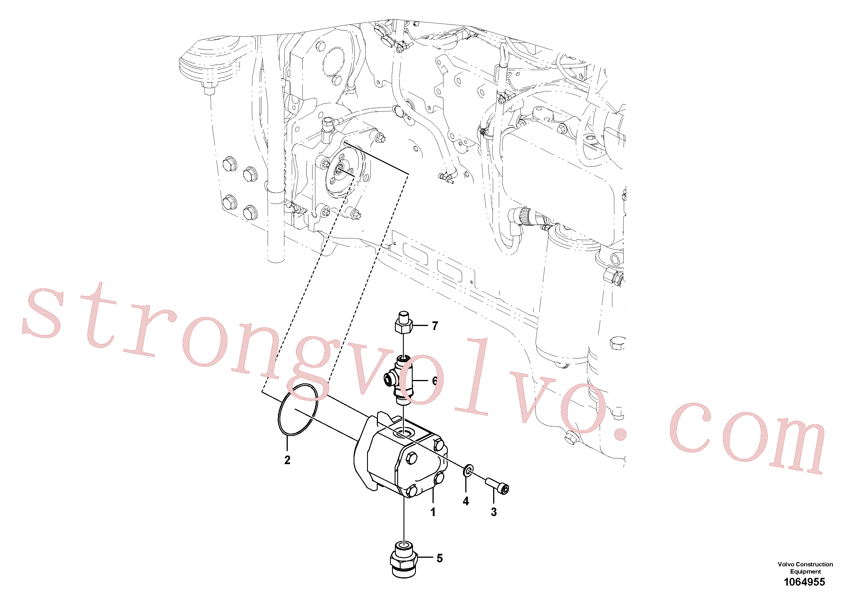 VOE935614 Volvo Bomba hidráulica(1064955 Montagem)