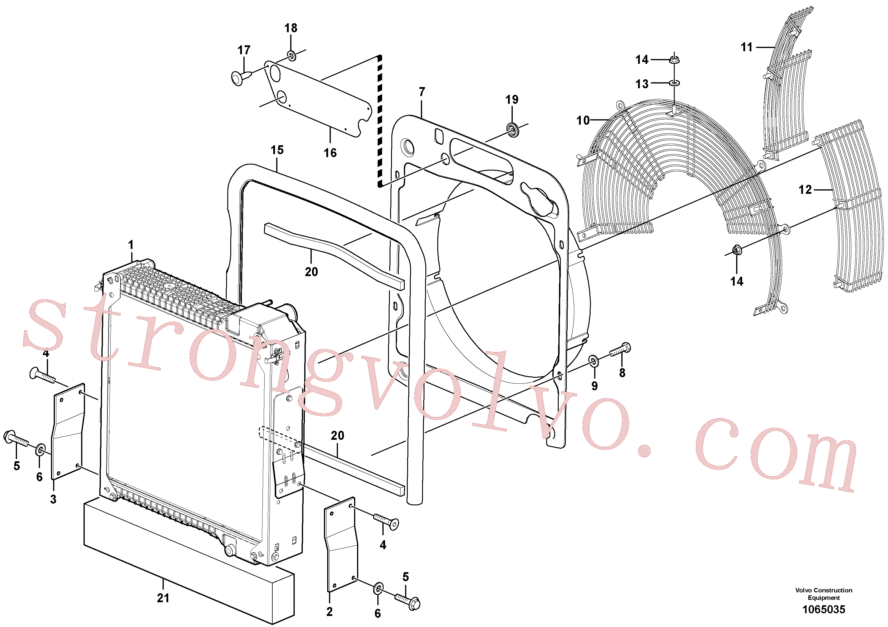 Volvo Acessórios para escavadeira VOE925739 Arruela Acessórios