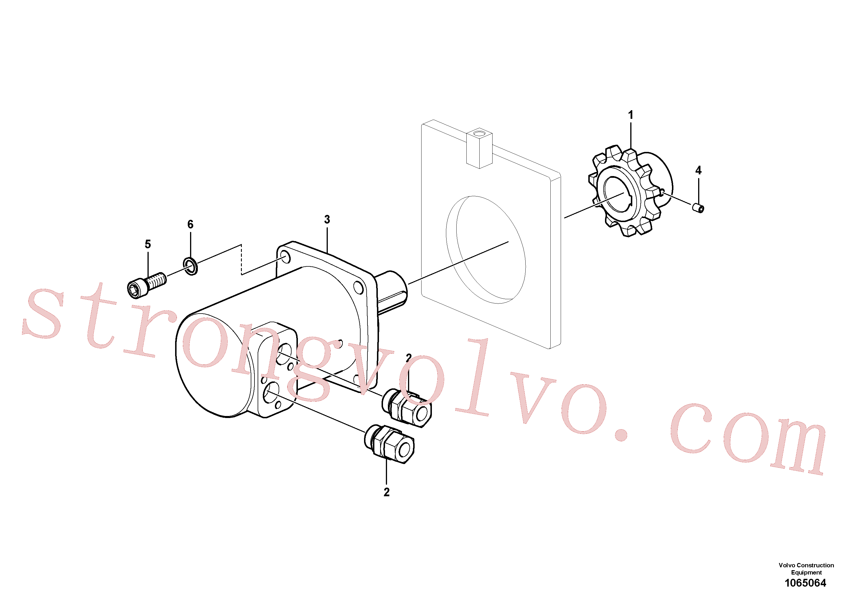 RM58816299 Volvo Unidade da transmissão do transportador(1065064 Montagem)