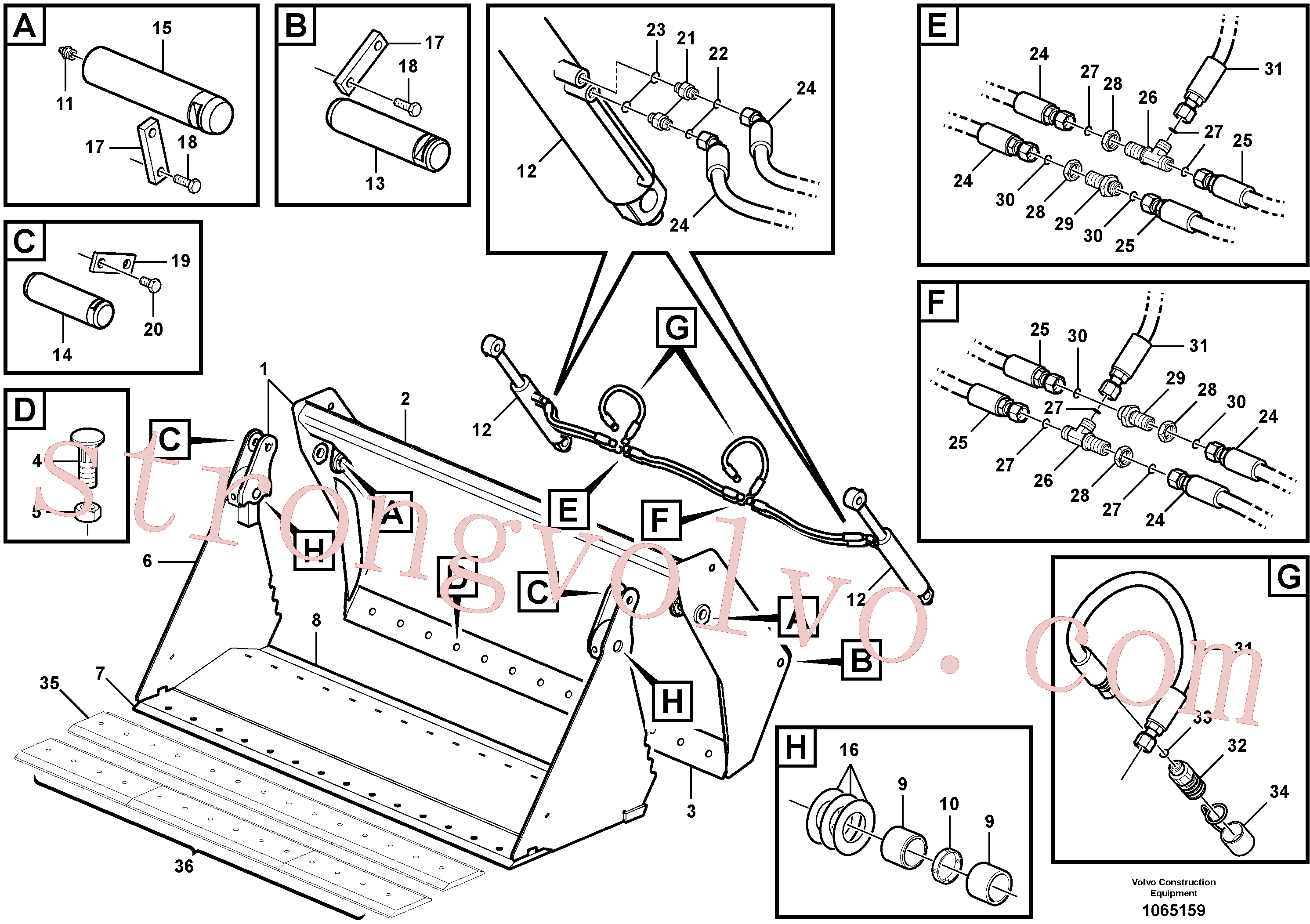 VOE11883196 Volvo Balde multifunções(1065159 Montagem)