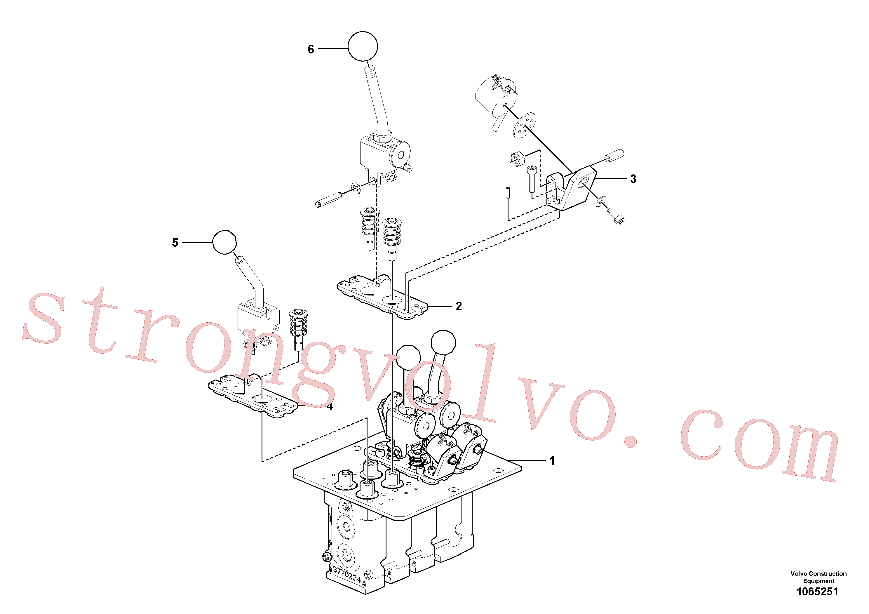 VOE11705079 Volvo Servoválvula(1065251 Montagem)