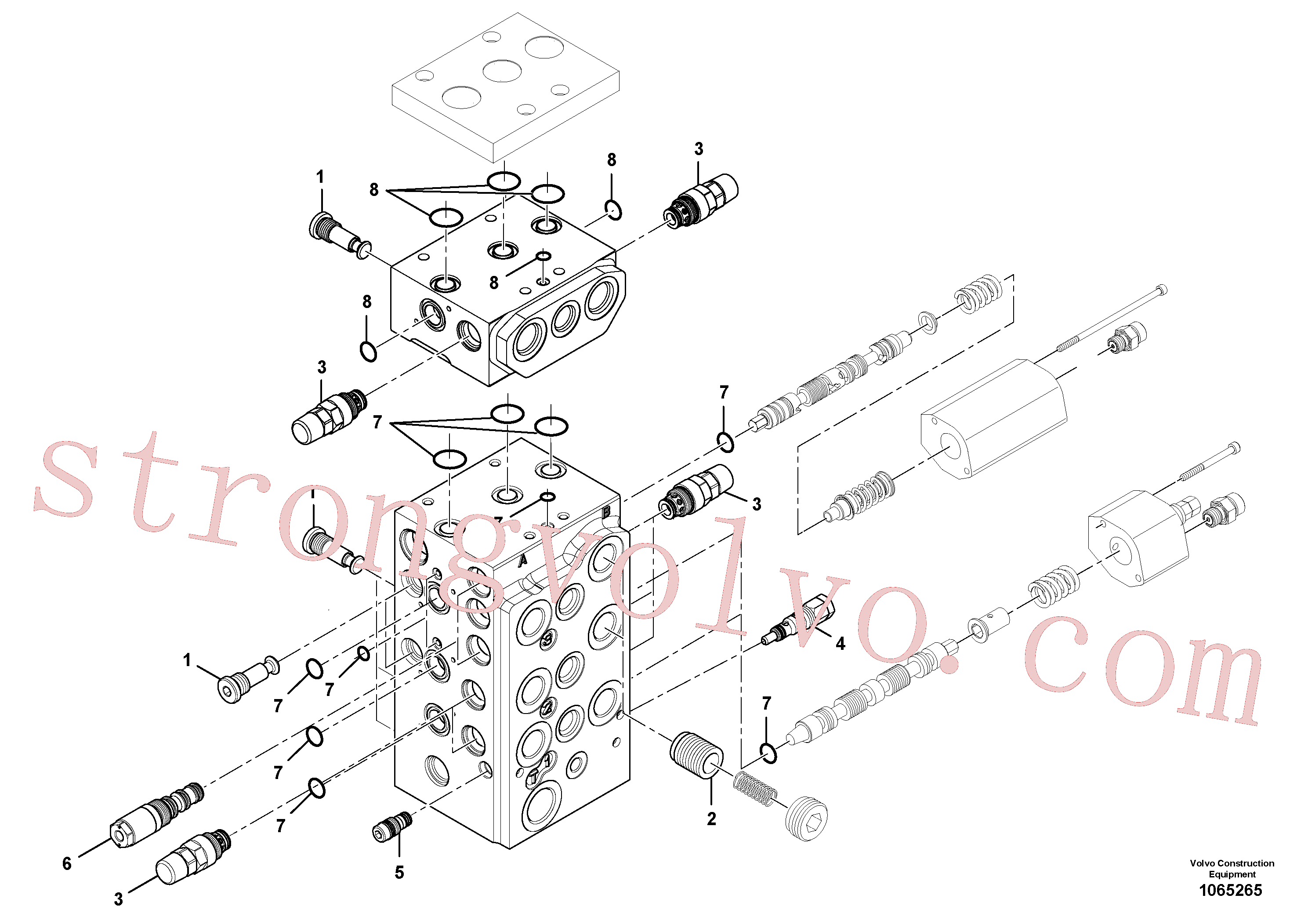 Volvo Acessórios para escavadeira VOE17223801 Cavilha Acessórios