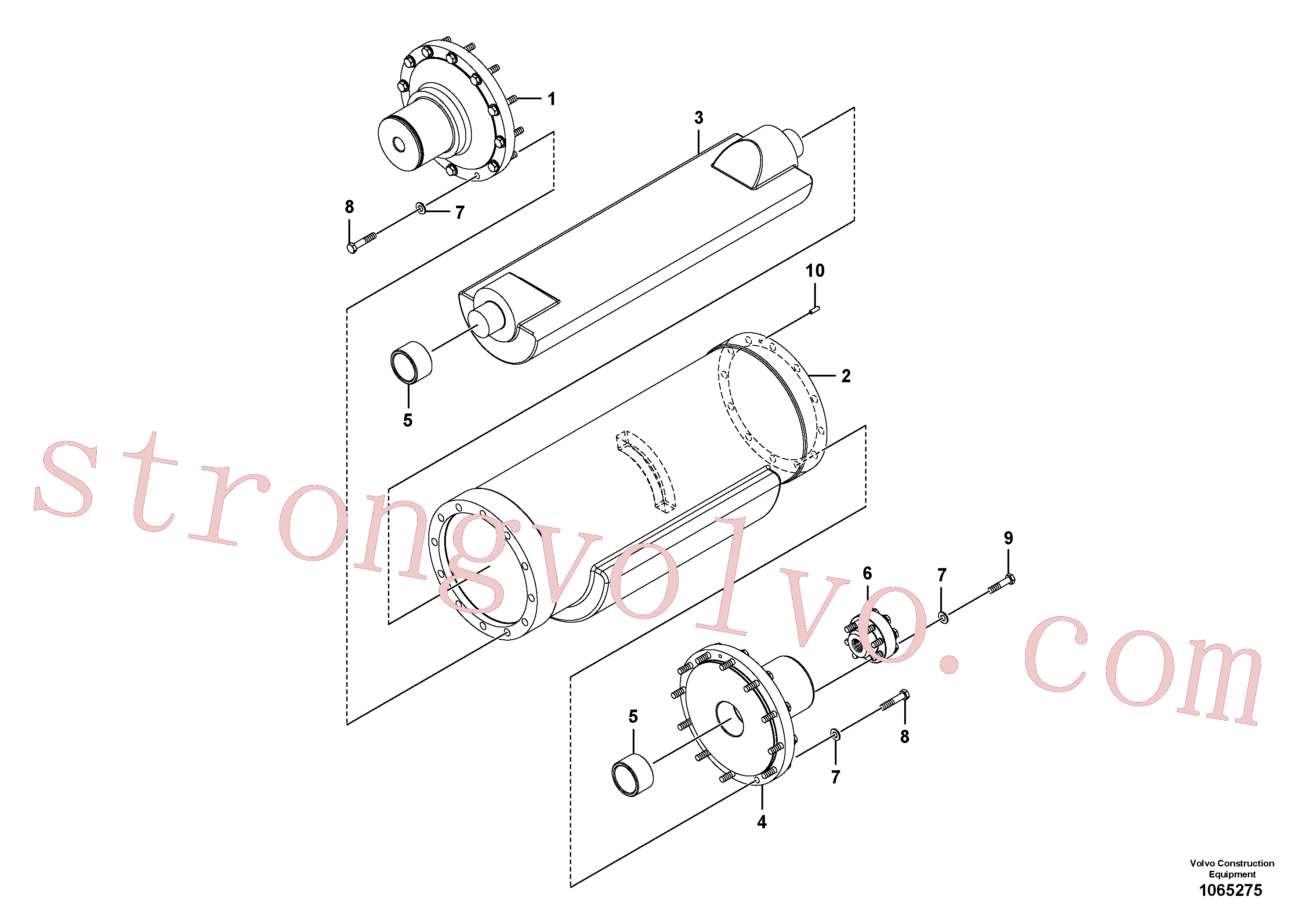 VOE983254 Volvo Conjunto de eixo excêntrico(1065275 Montagem)