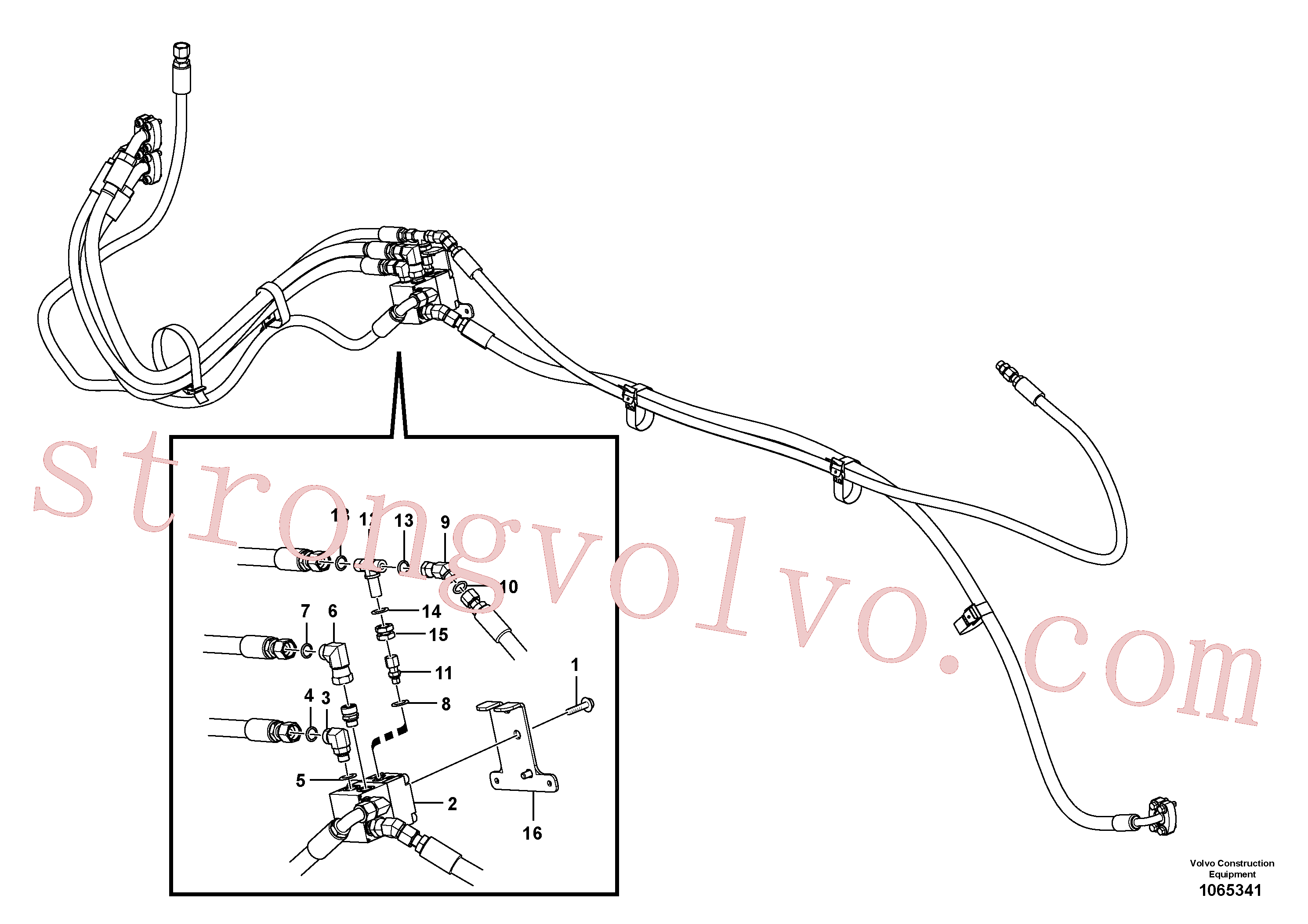 Volvo VOE11411727 Válvula hidráulica Volvo Acessórios para escavadeira