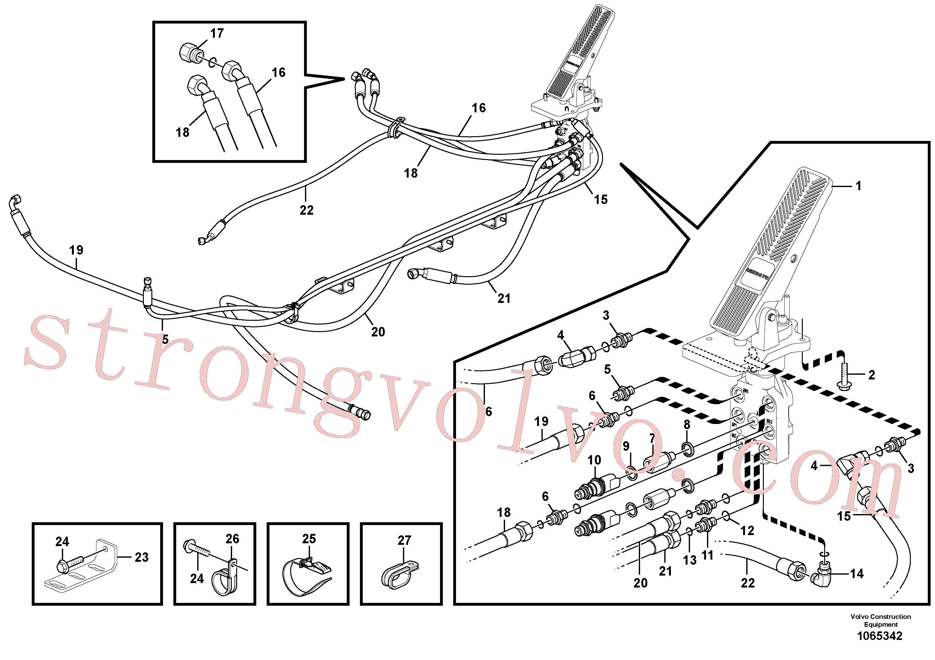 PJ5471028 Pilot Inscreva-se para Volvo Acessórios para escavadeira