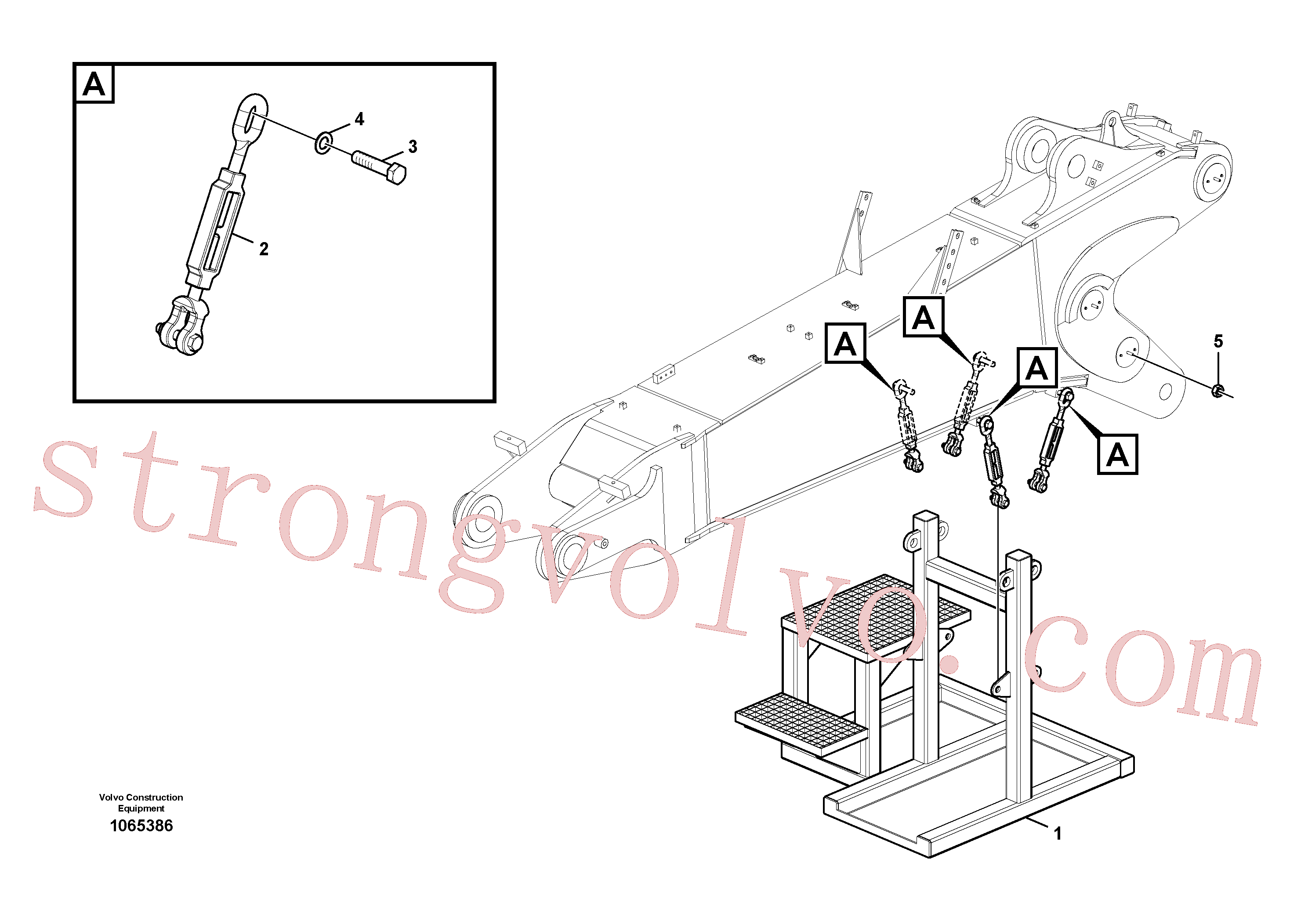 China Made VOE14685496 Passarela Volvo Acessórios para escavadeira