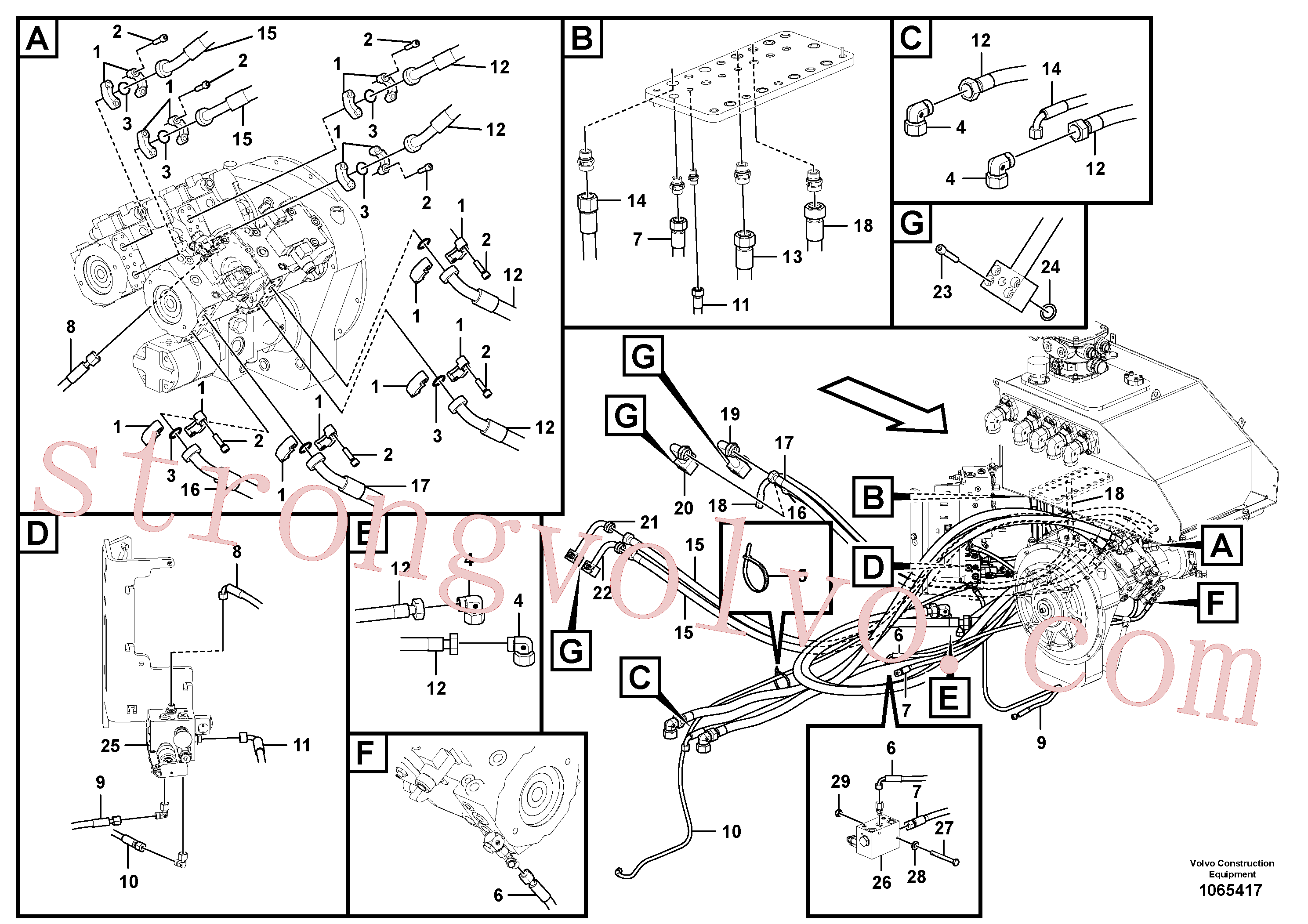 Volvo Montagem RM96709142 Parafuso Acessórios