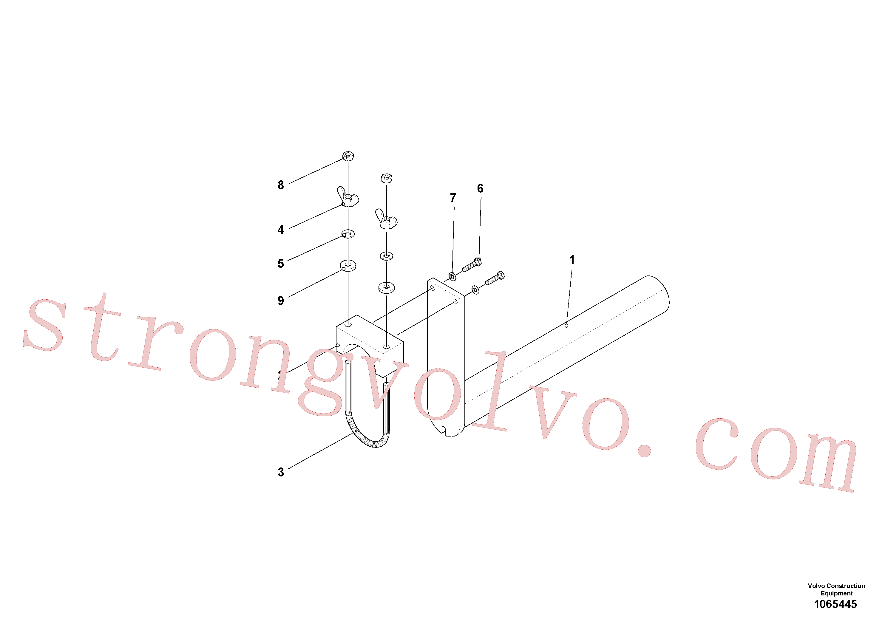 Volvo Acessórios para escavadeira RM14083810 Porca borboleta Acessórios