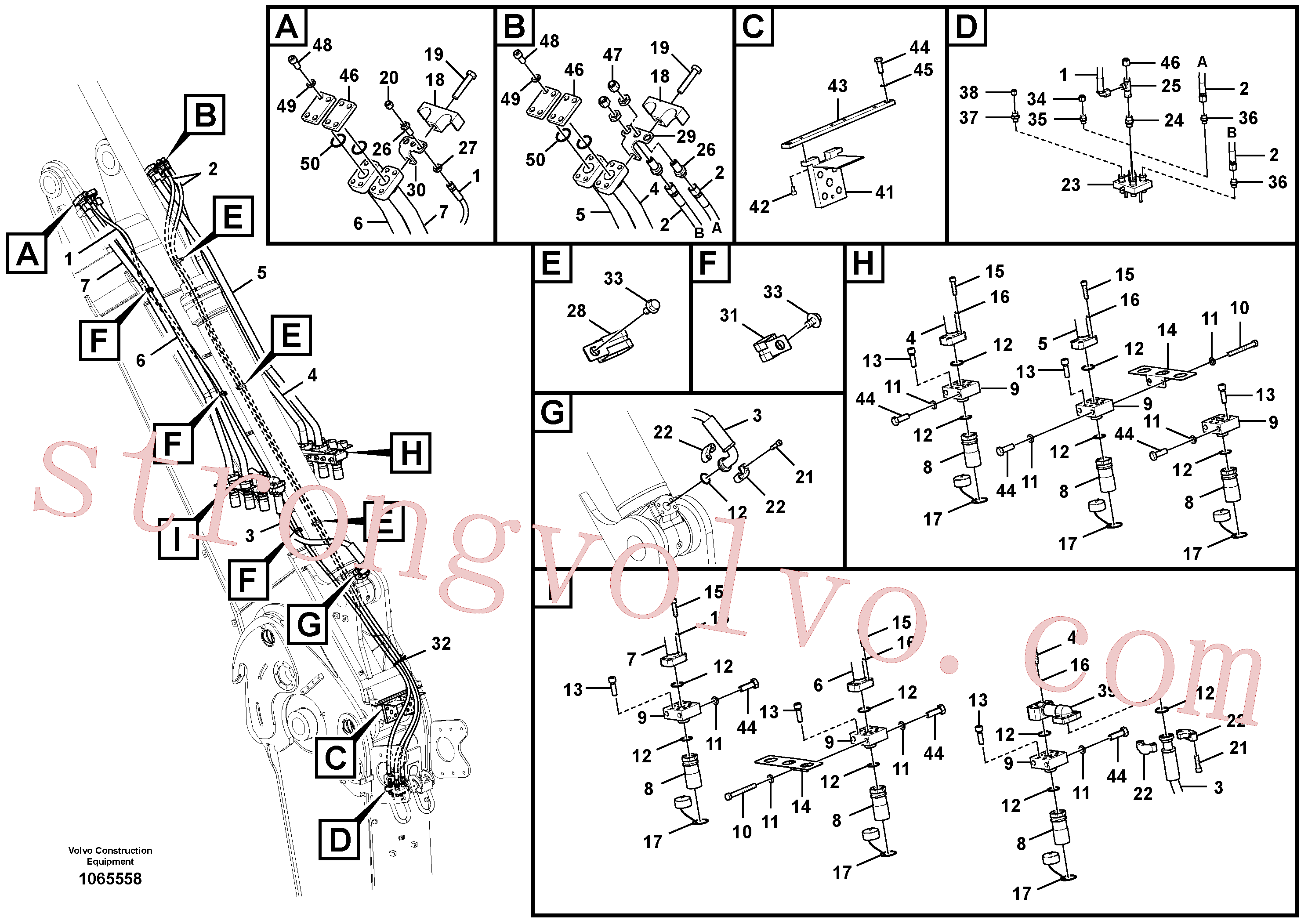 Atacado VOE14653810 Tampa Volvo escavadeira