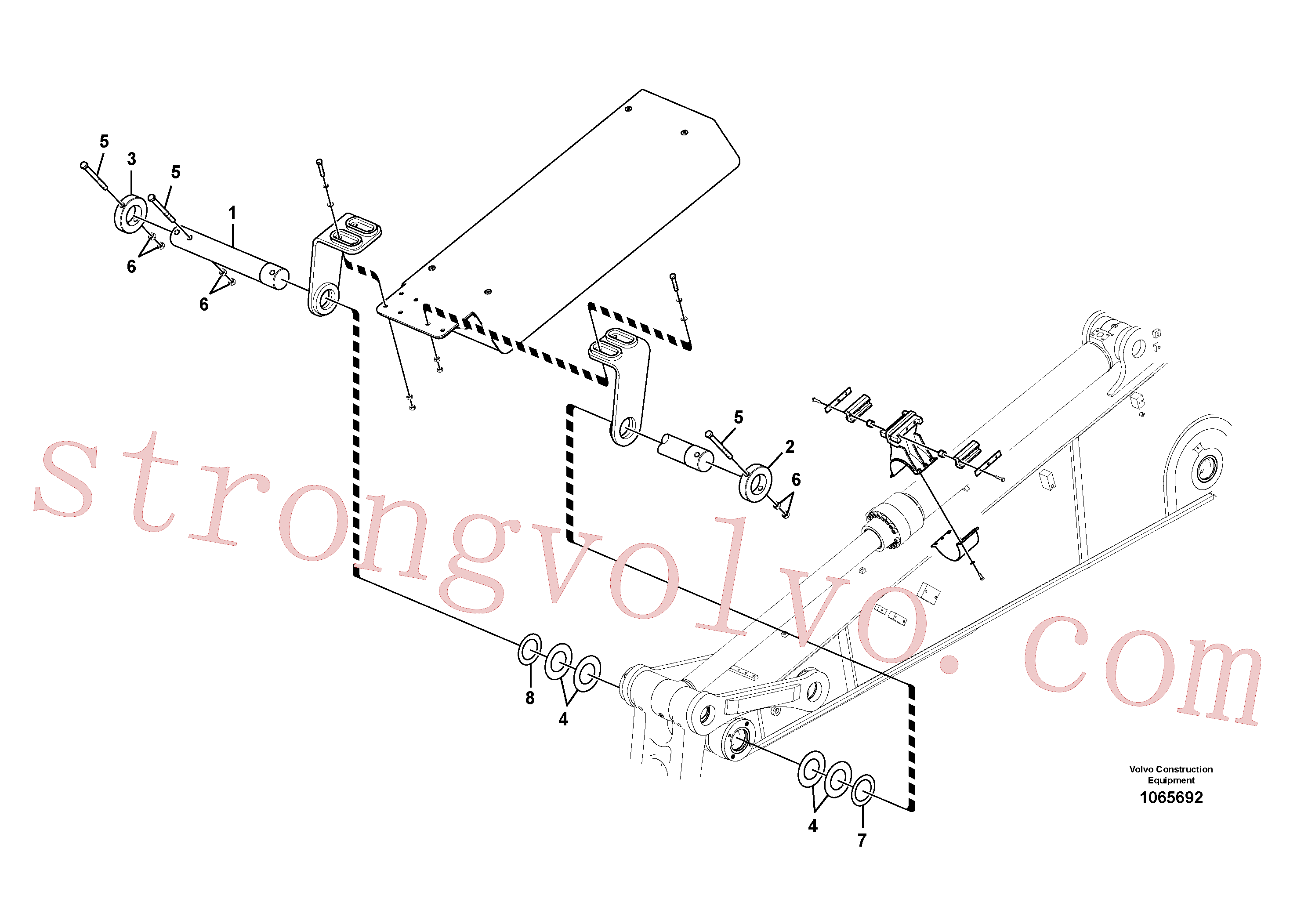 VOE14549084 Volvo Placa de protecção(1065692 Montagem)