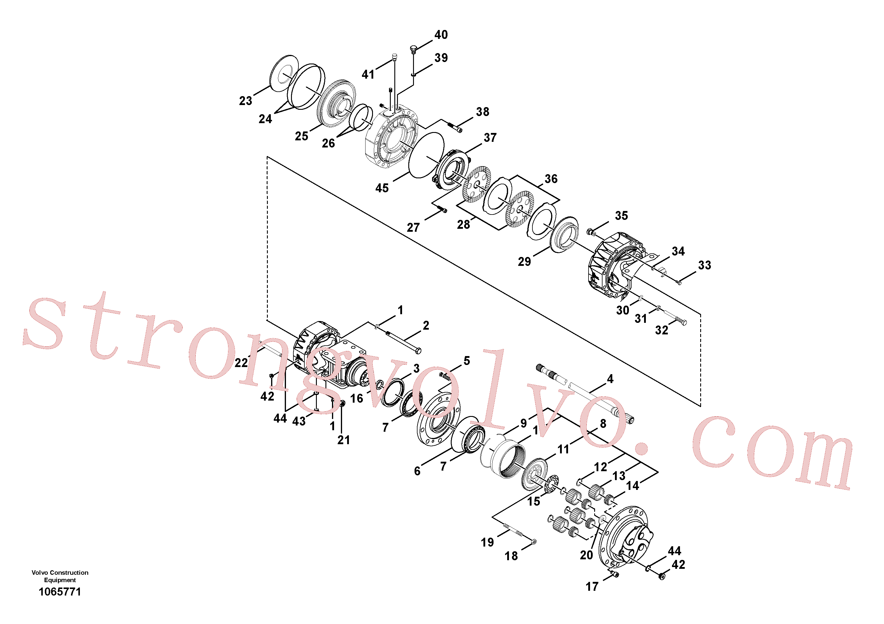 RM59146670 Mancal Inscreva-se para Volvo Acessórios para escavadeira