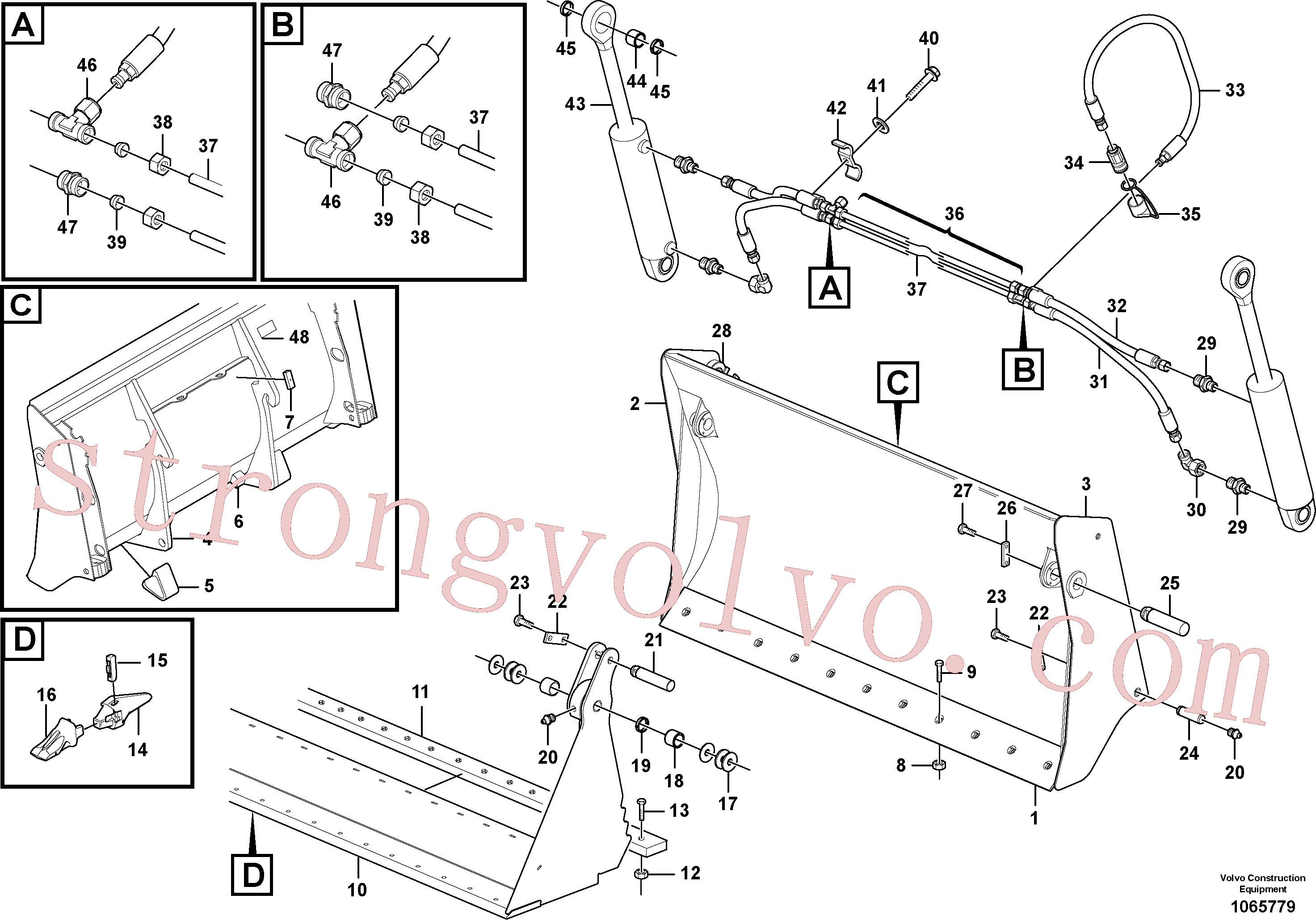 VOE946369 Volvo Balde combinado(1065779 Montagem)