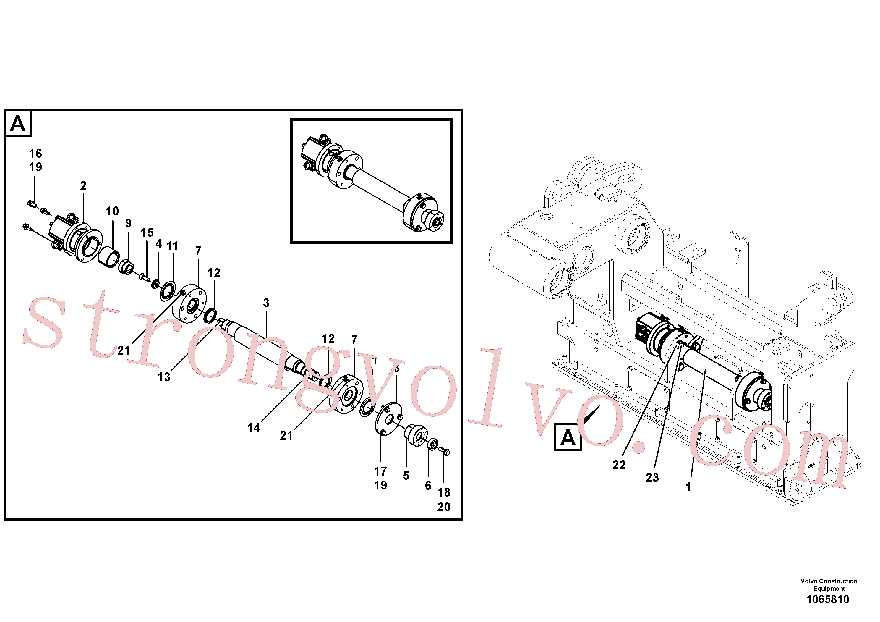Volvo Montagem RM54476767 Eixo Acessórios