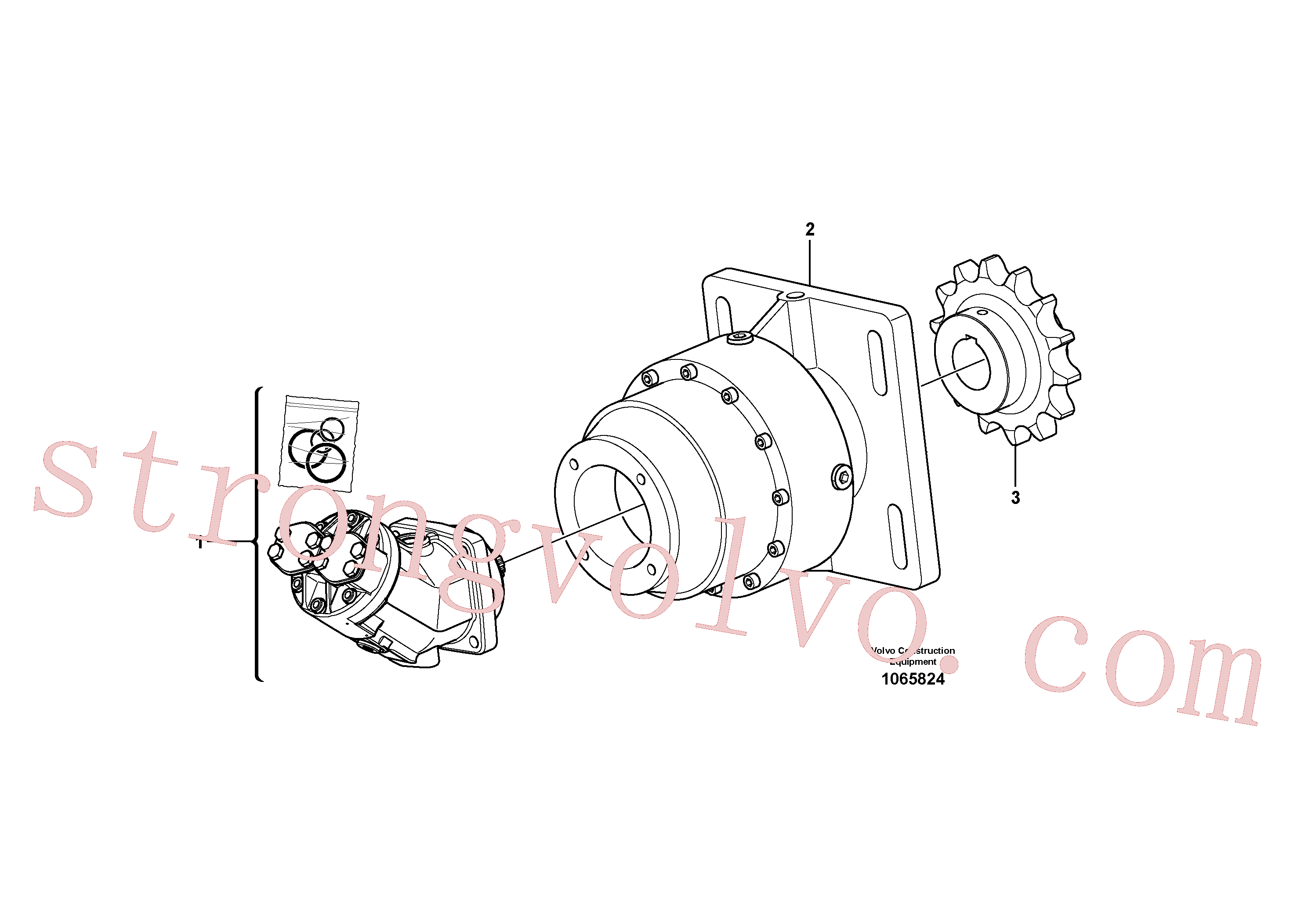RM80785686 Volvo Conjunto da transmissão(1065824 Montagem)