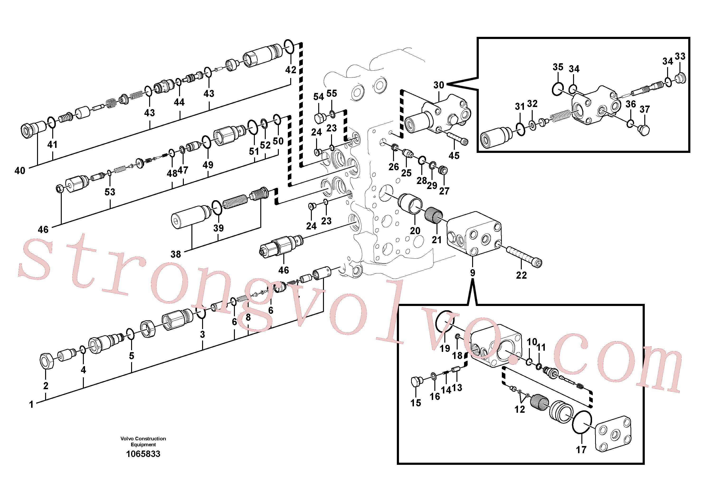 VOE14644911 Volvo Válvula mestra de comando(1065833 Montagem)