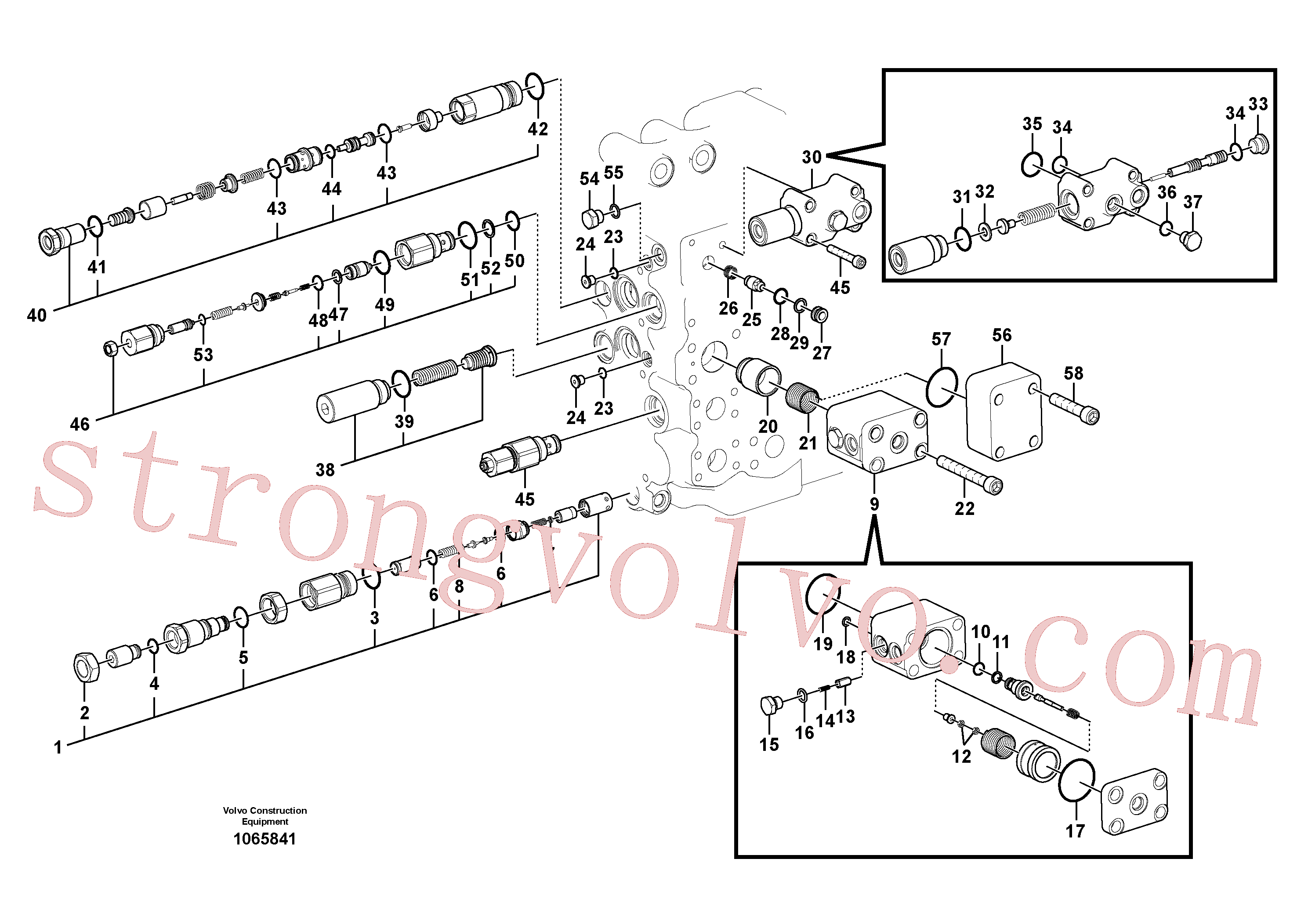 SA9114-32000 Volvo Válvula mestra de comando(1065841 Montagem)