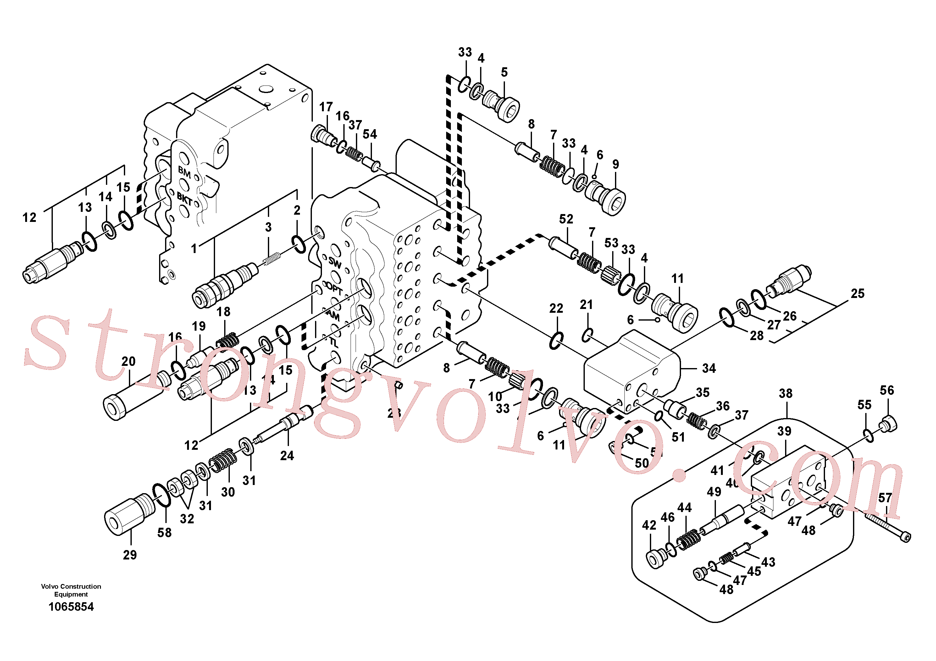 China Made VOE14535498 Êmbolo Volvo Acessórios para escavadeira