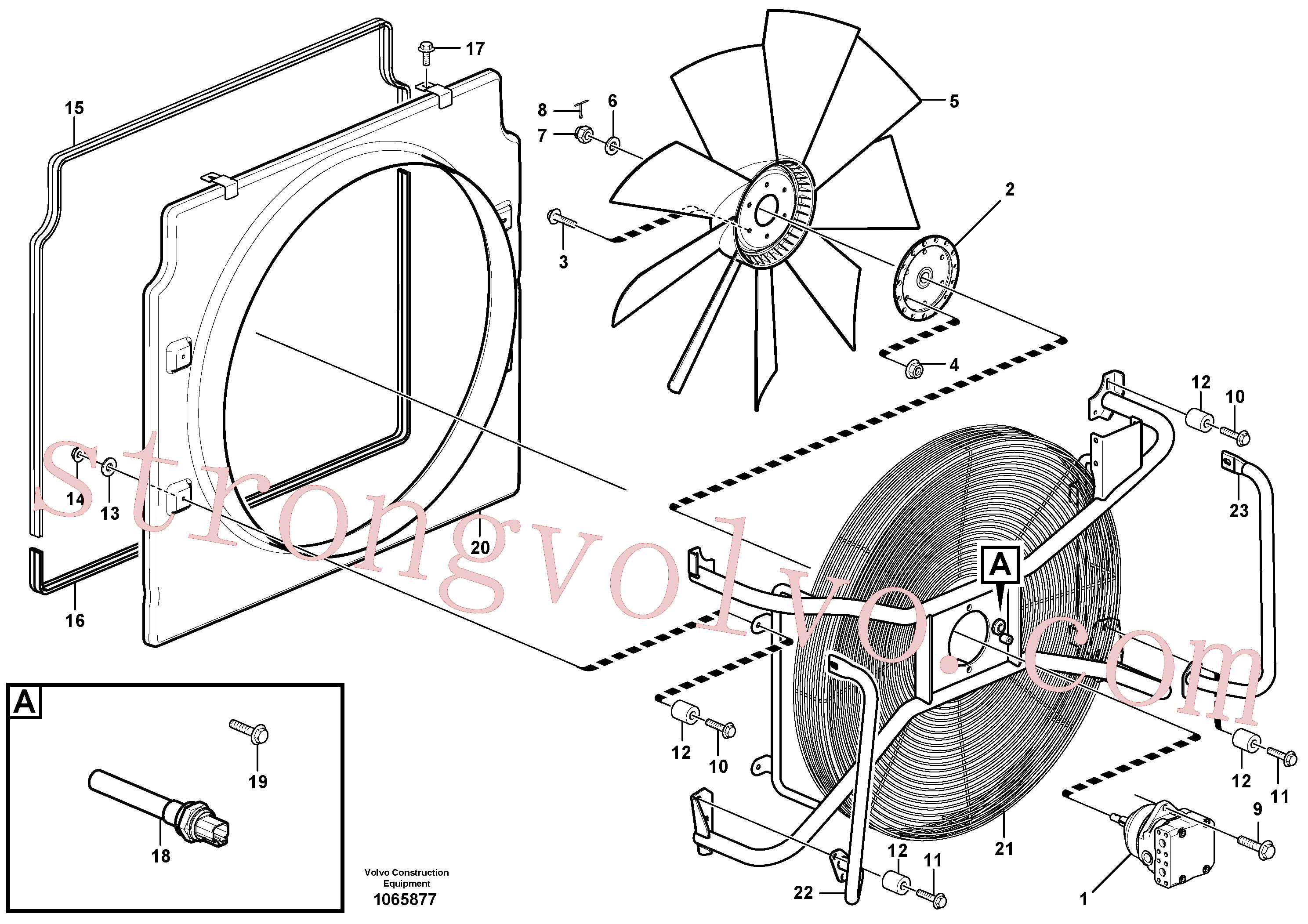 VOE965194 Parafuso flangeado Inscreva-se para Volvo Acessórios para escavadeira