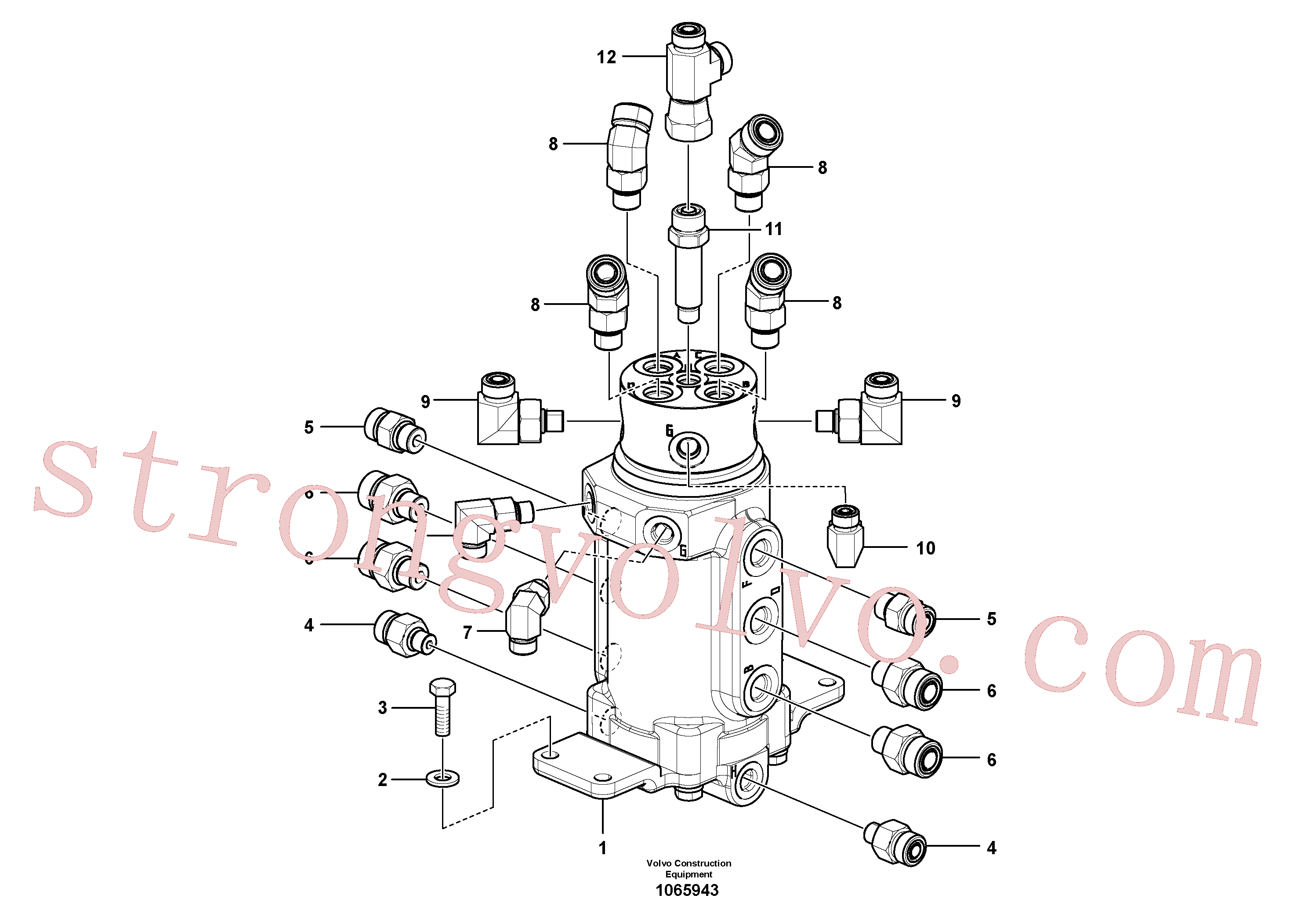 VOE15611617 Volvo Equipamento da junta articulada(1065943 Montagem)