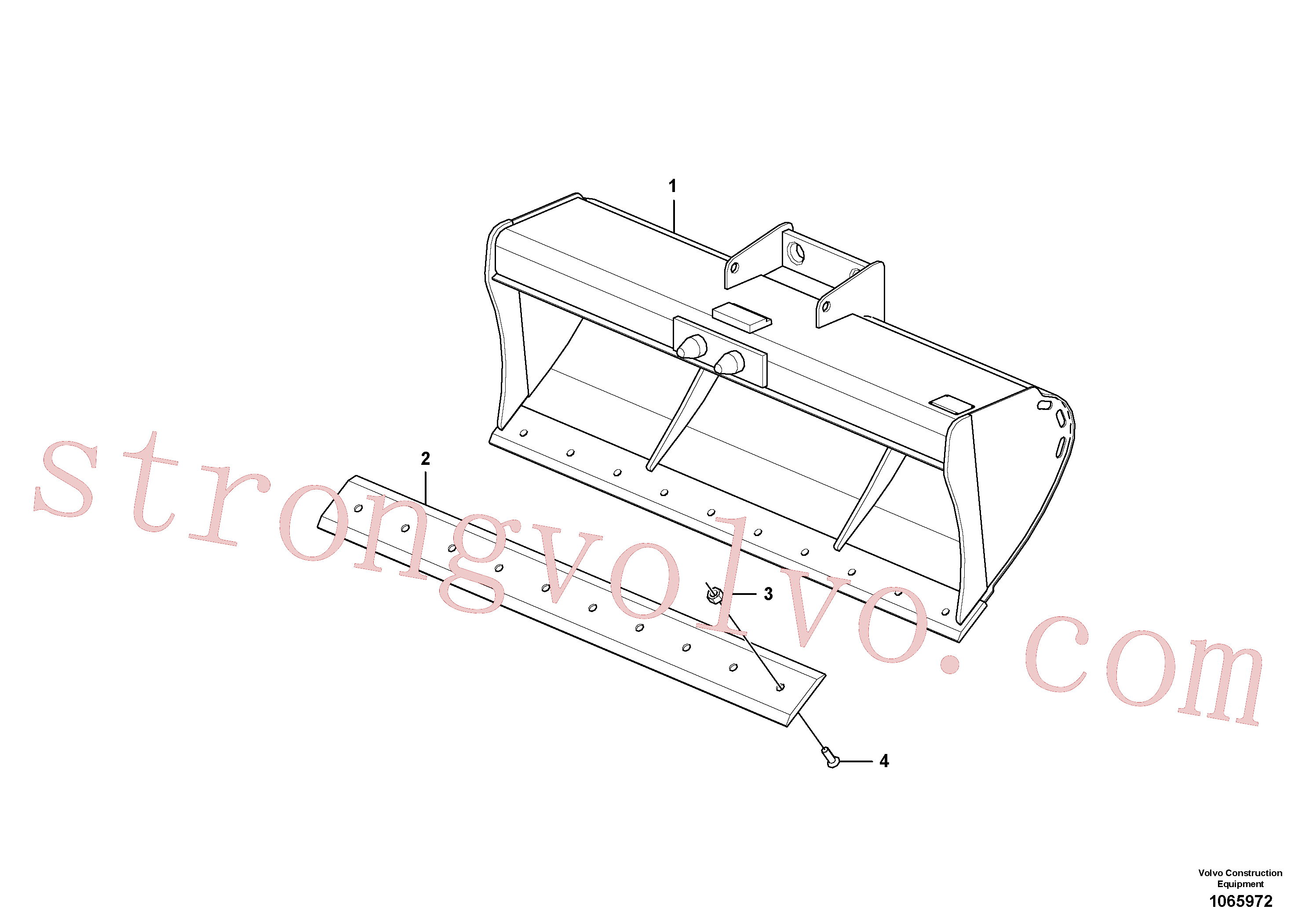 VOE15642641 Volvo Balde de nivelamento(1065972 Montagem)