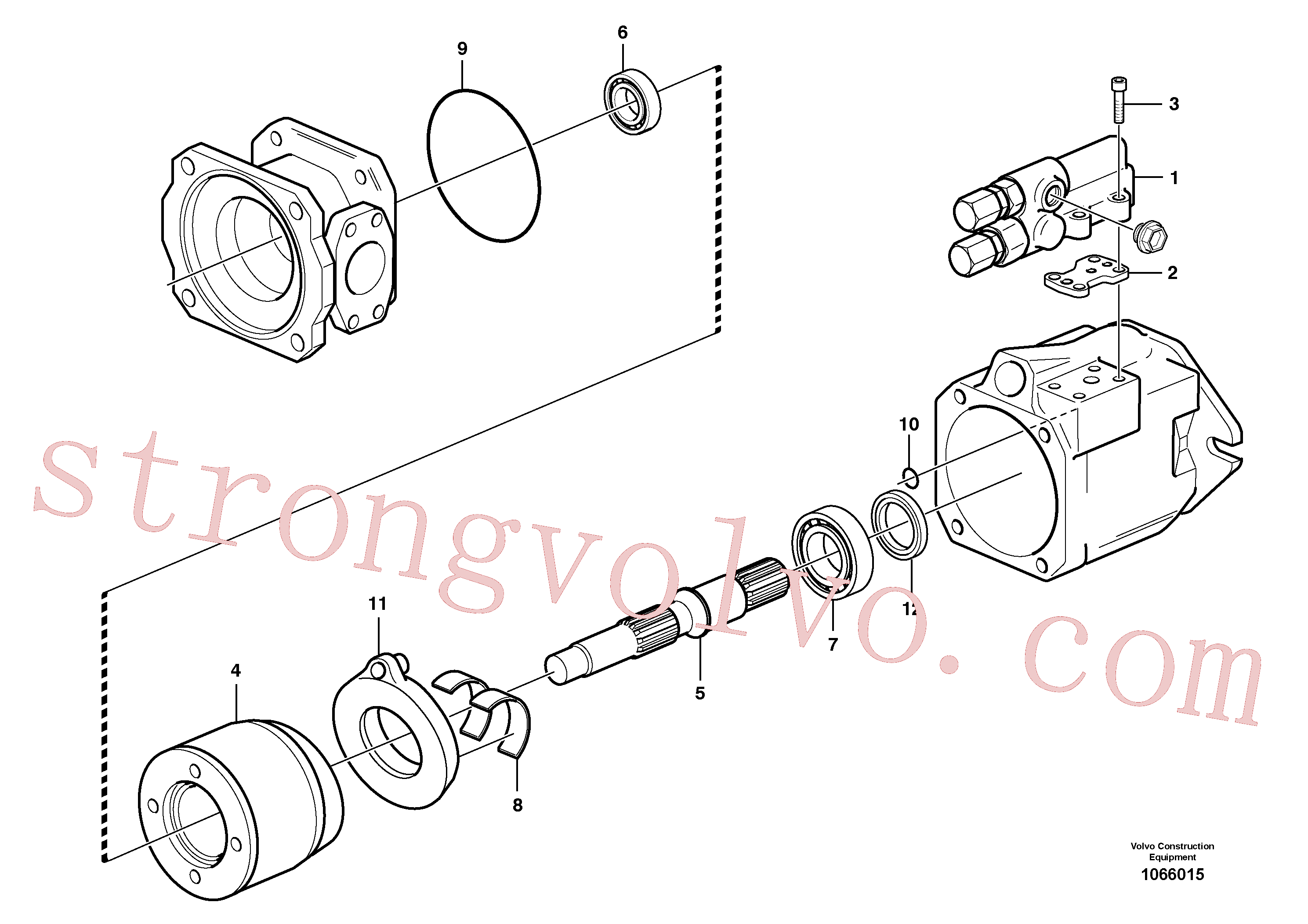 PJ7412842 Volvo Bomba hidráulica(1066015 Montagem)
