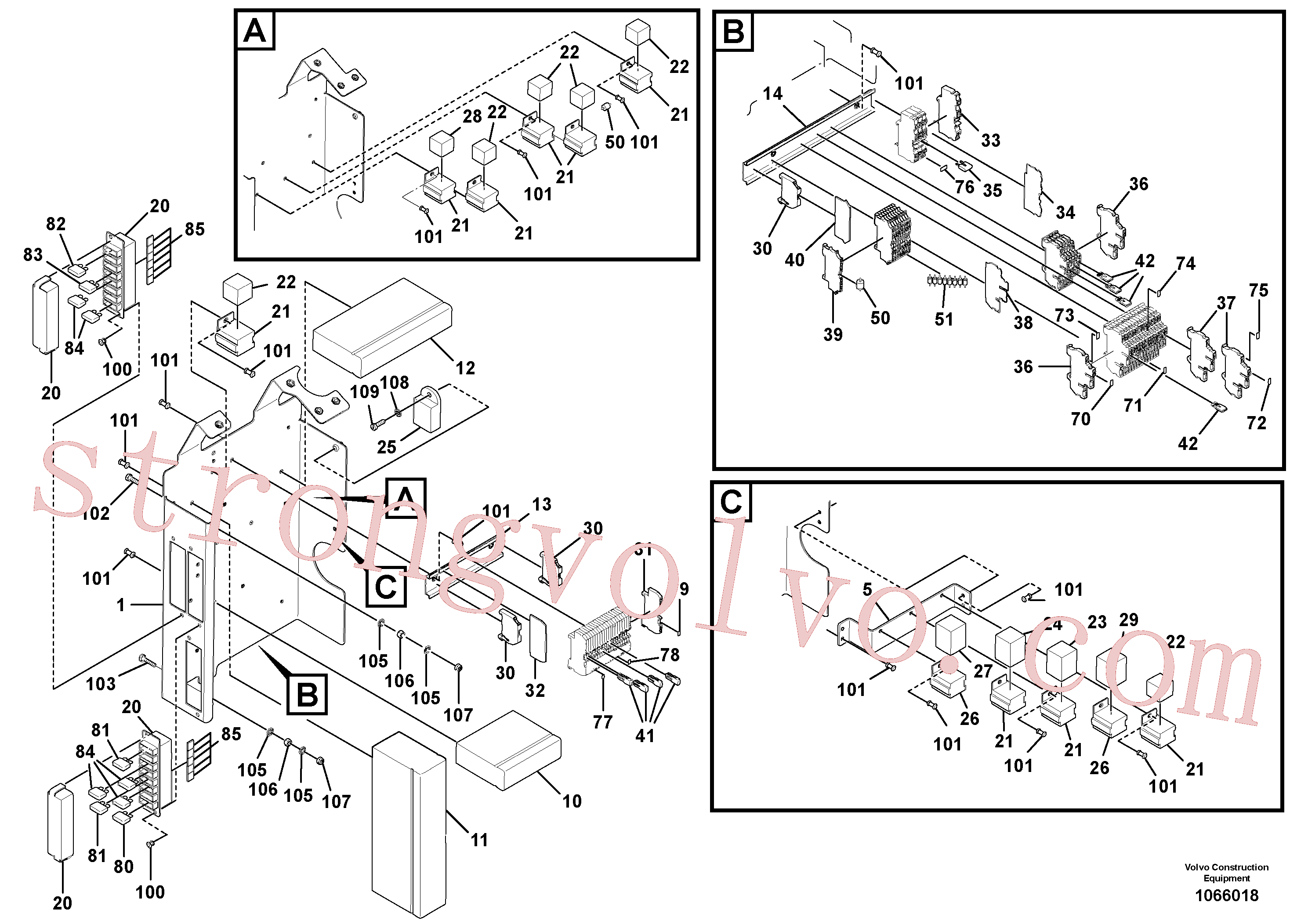 RM96714209 Volvo Distribuidor principal(1066018 Montagem)