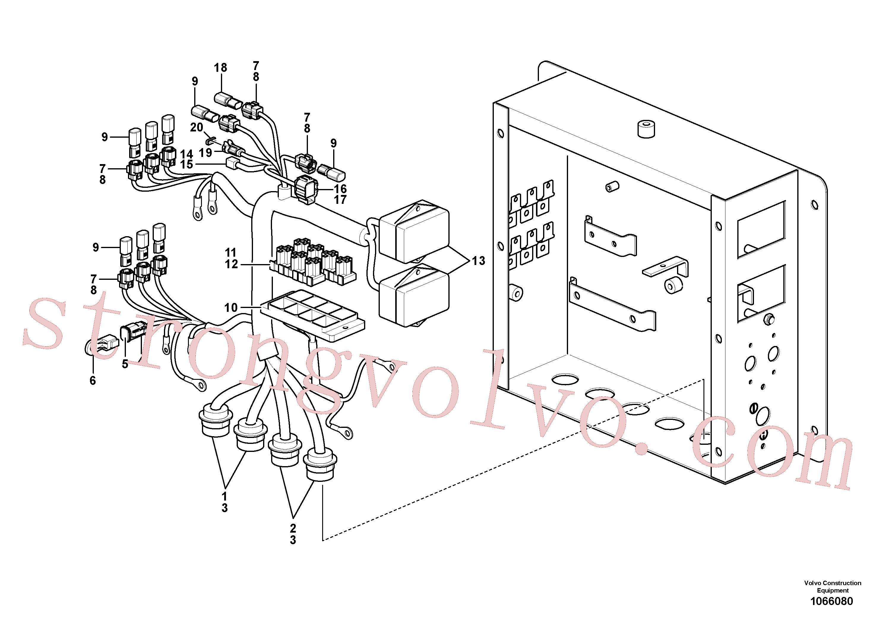 Volvo VOE11428052 Placa trava Volvo Acessórios para escavadeira