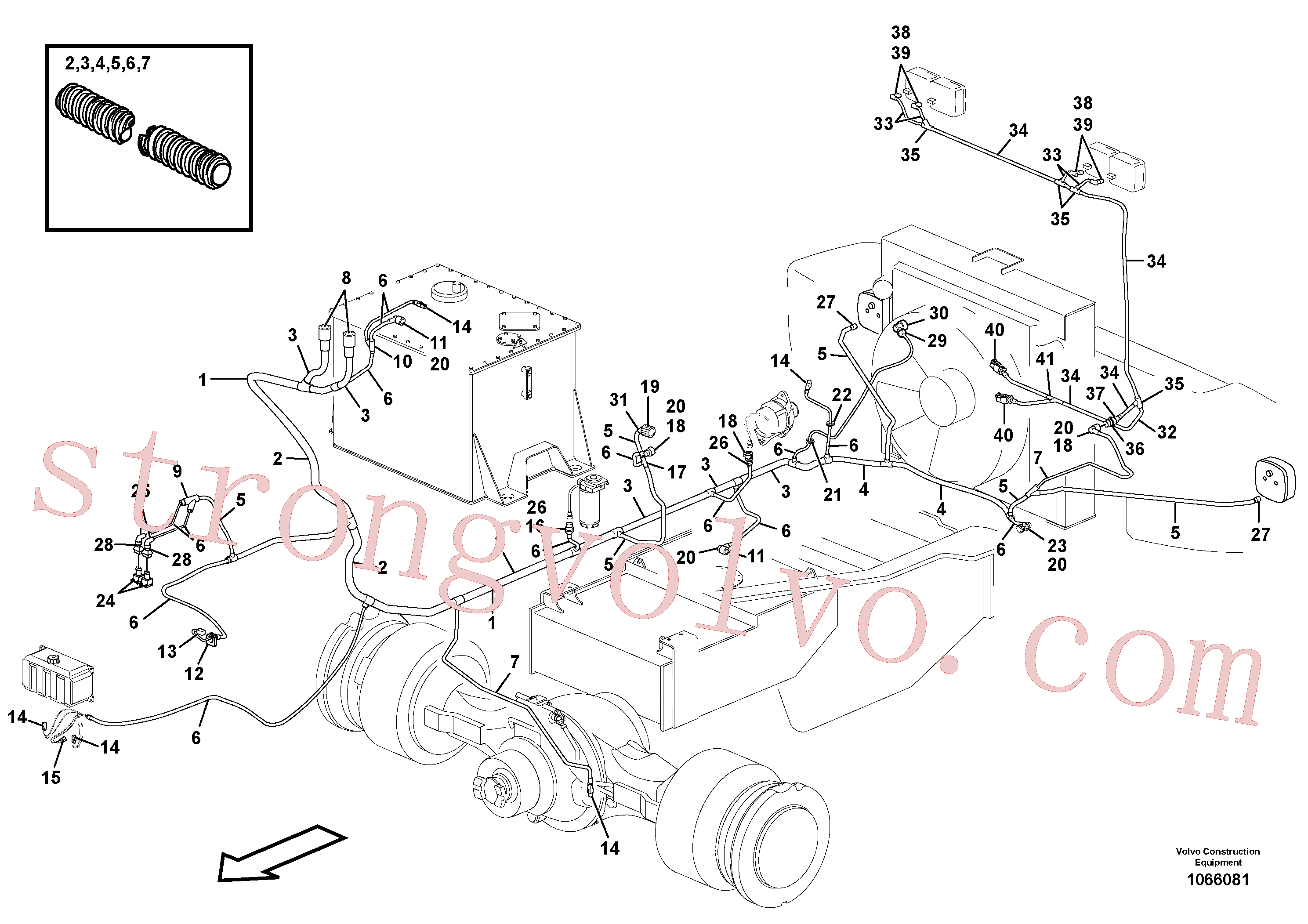 Volvo Acessórios para escavadeira VOE4803748 Mangueira Acessórios