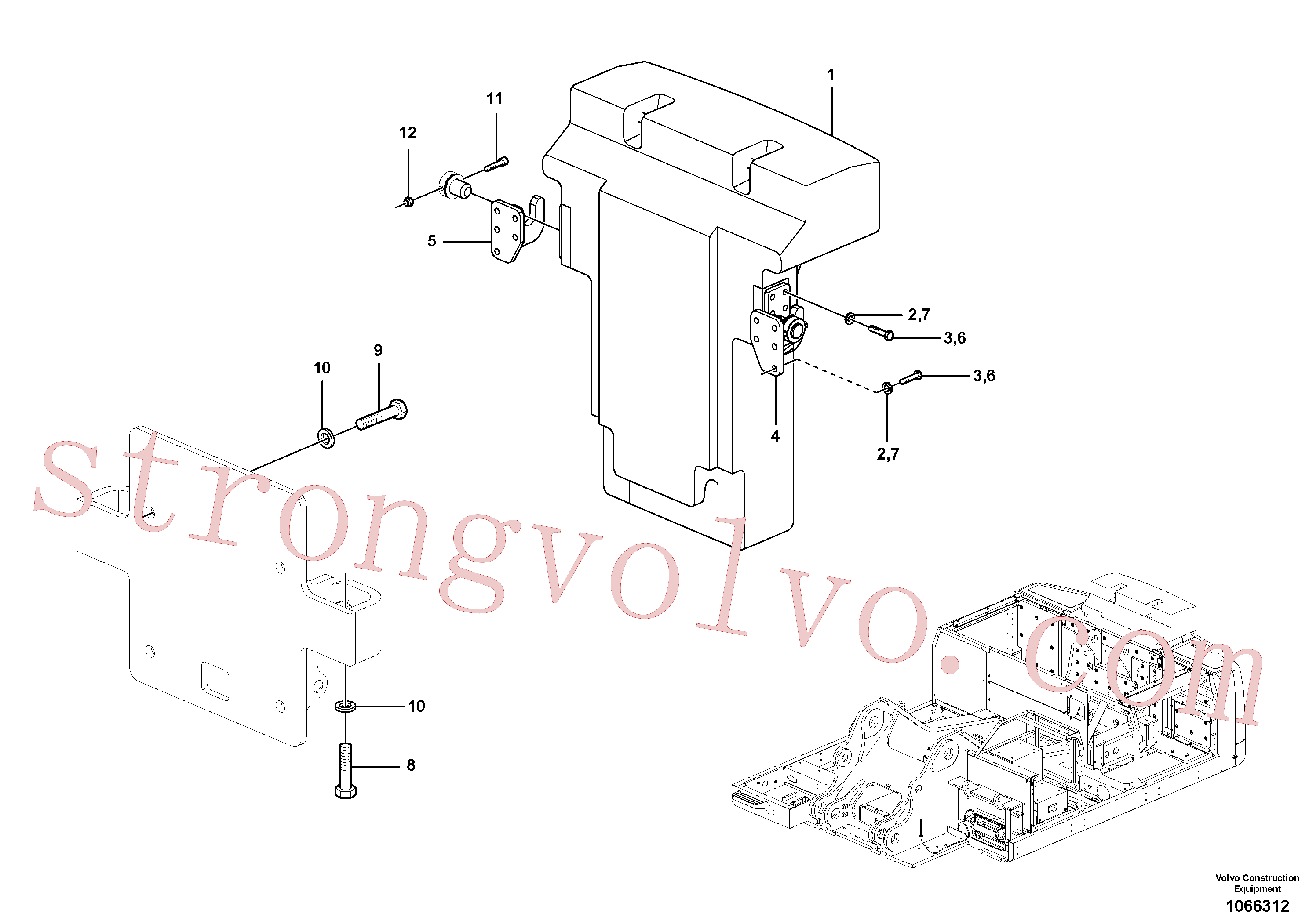 VOE981317 Volvo Contrapesos(1066312 Montagem)