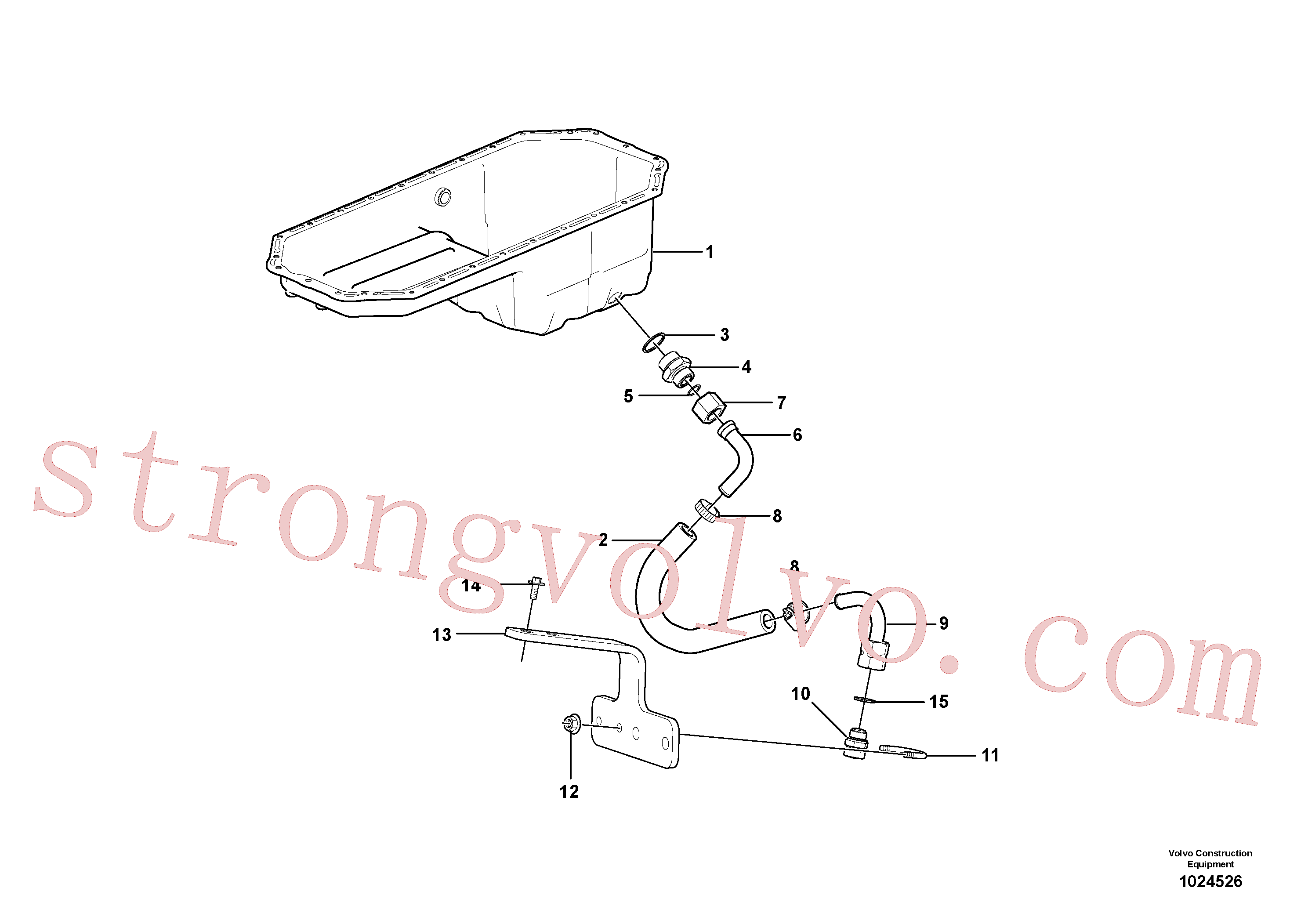 VOE11130269 Volvo Drenagem do cárter de óleo inferior(1066426 Montagem)