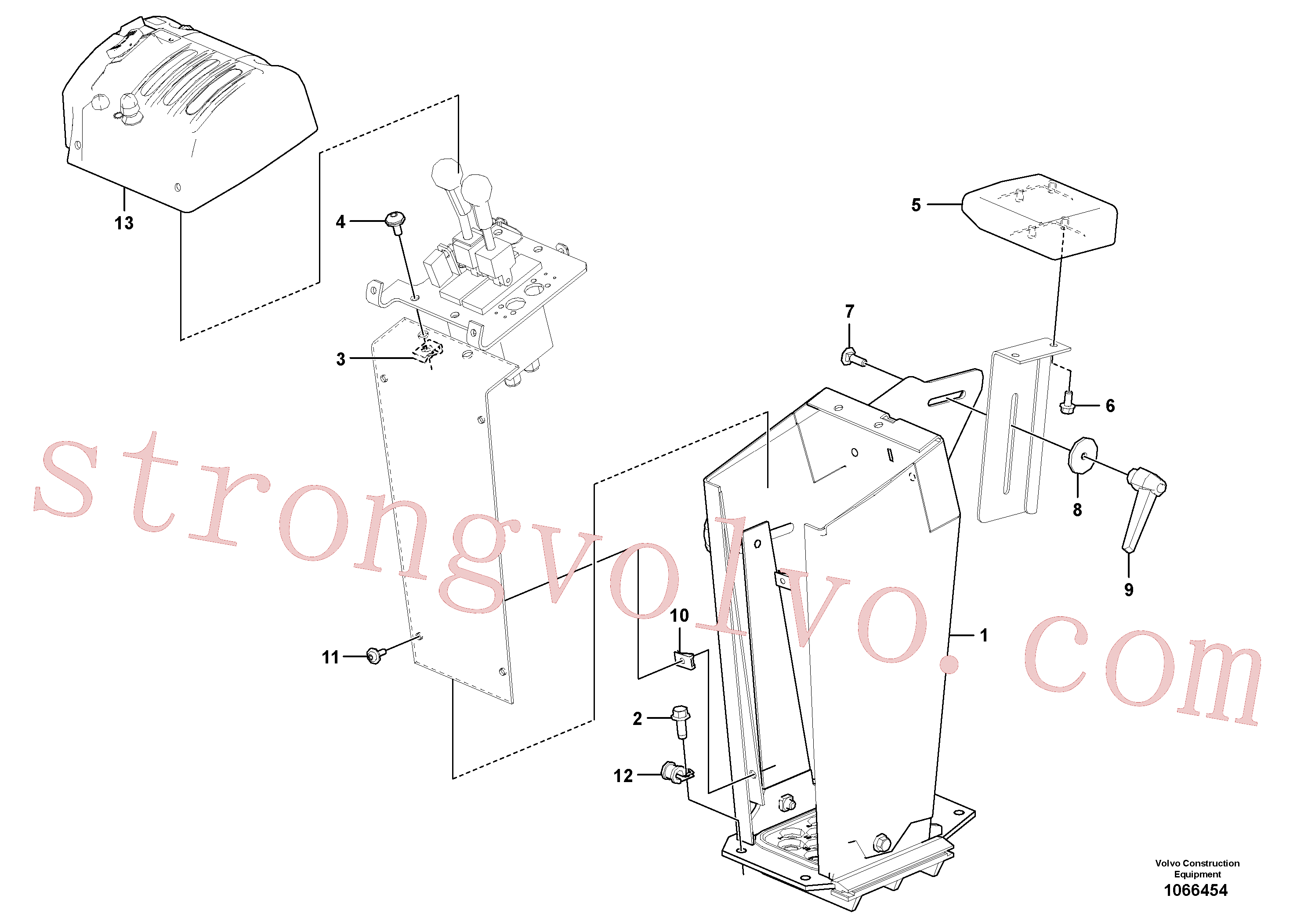 ZM2805818 Volvo Equipamento interior, cabina(1066454 Montagem)