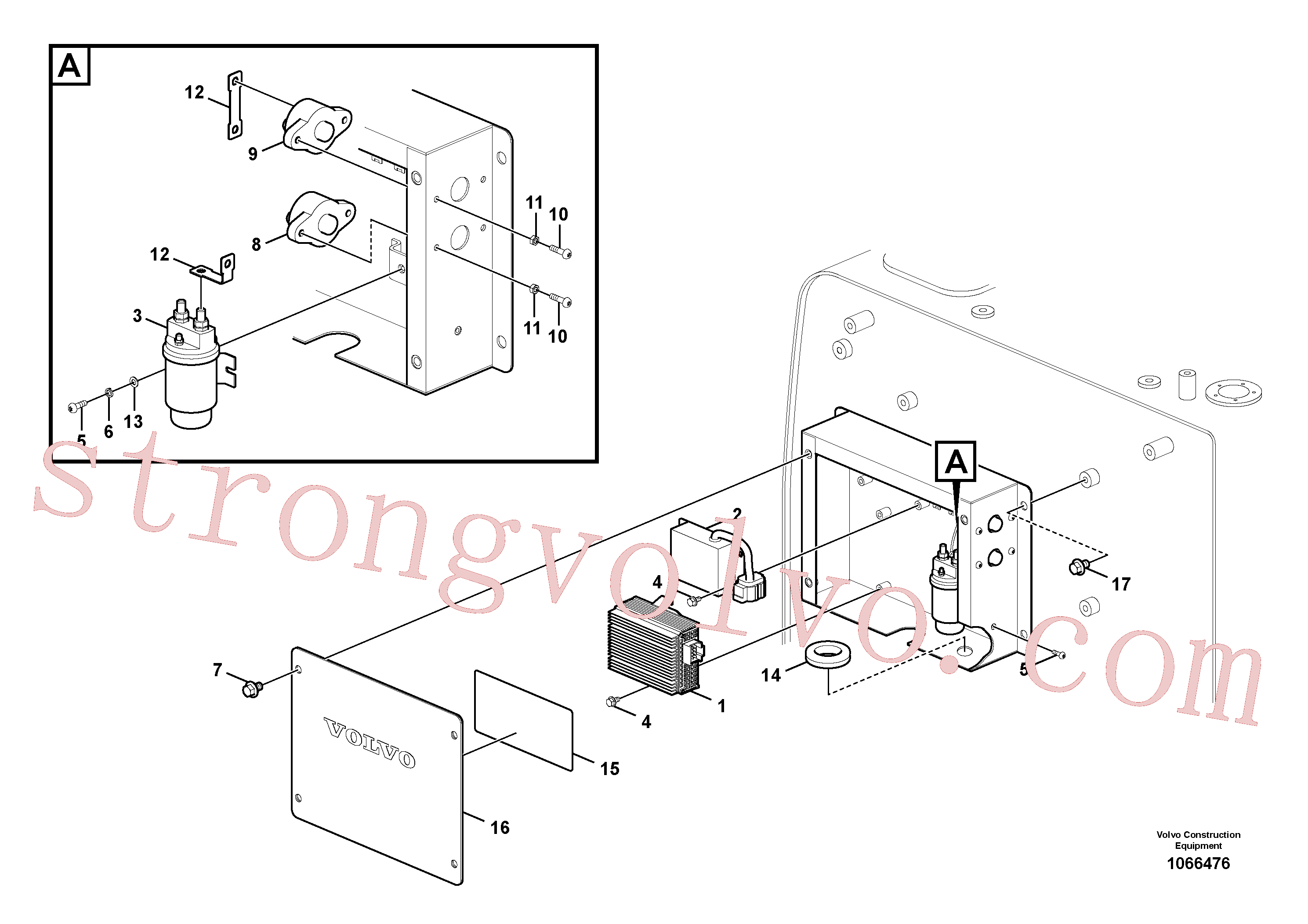 SA9111-10500 Volvo Relé eléctrico(1066476 Montagem)