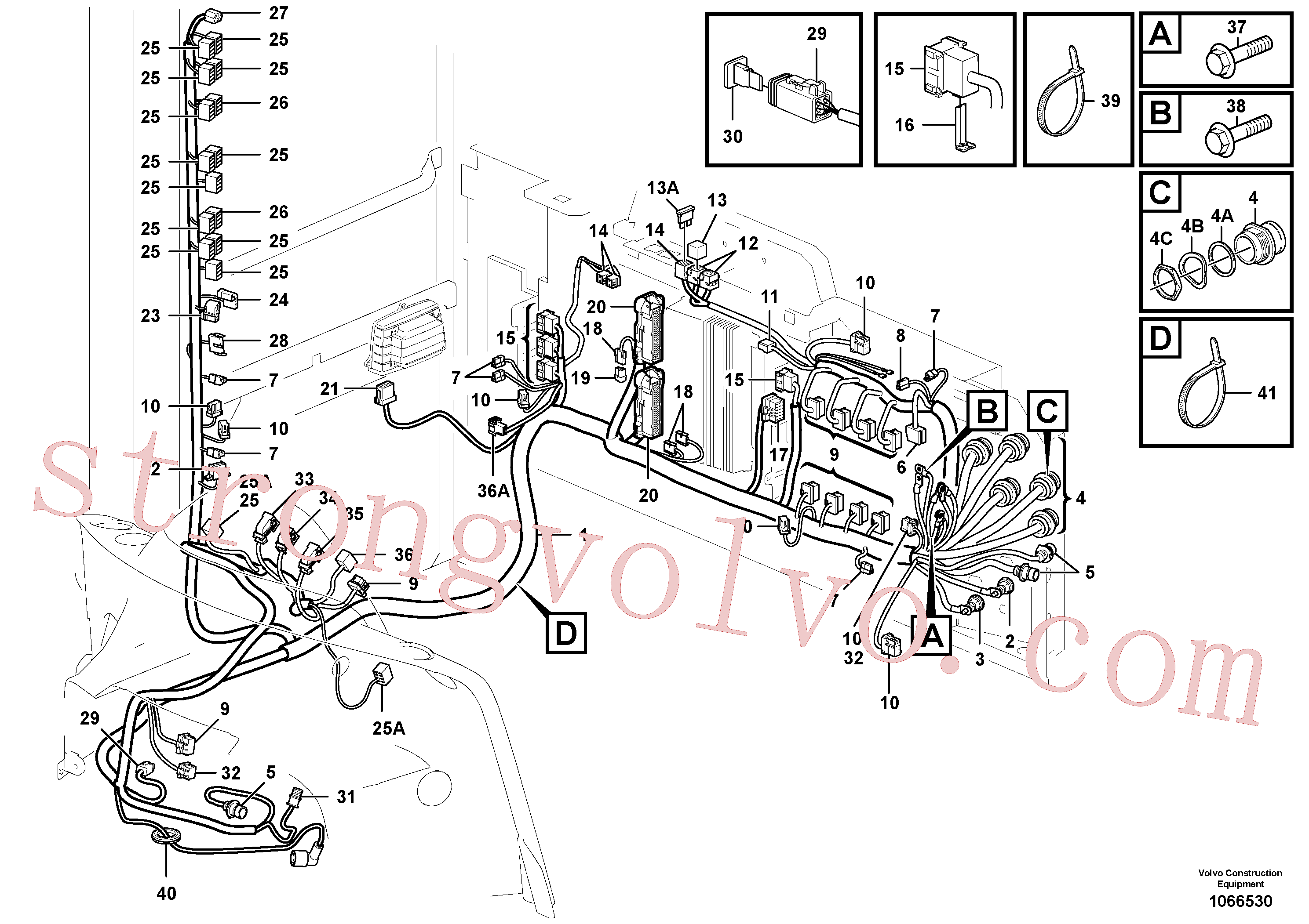 VOE20367826 Volvo Cablagem, unidade de distribuição eléctrica(1066530 Montagem)
